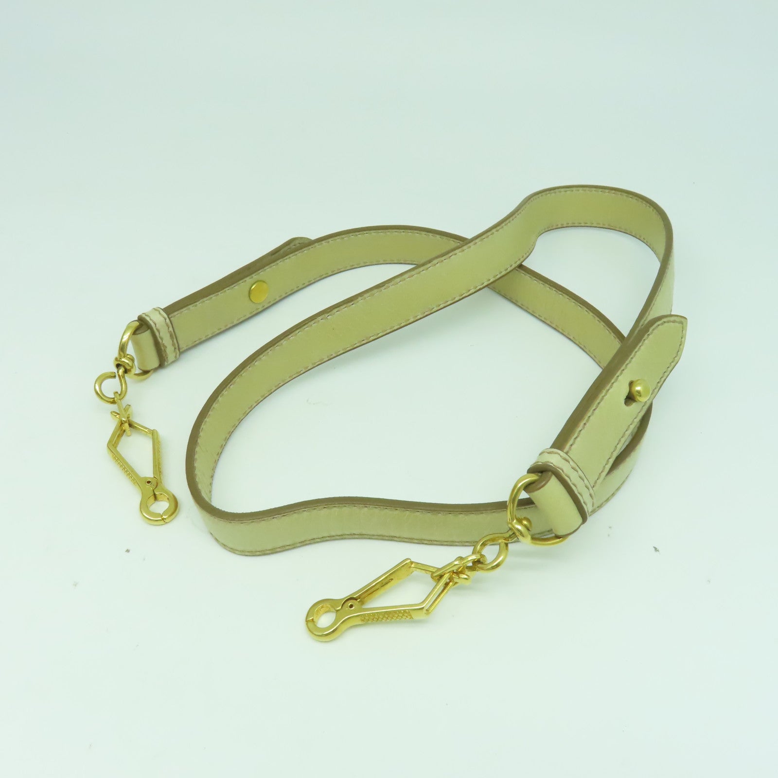 Miu Miu 羊皮皮革2 Way Shoulder Bag金扣手挽肩背兩用袋米色