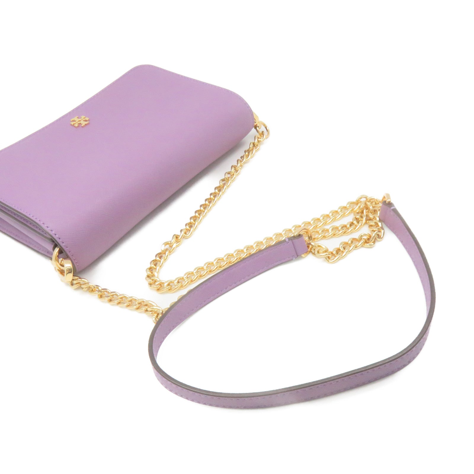 Tory Burch 牛皮皮革Shoulder Bag链带肩背袋浅紫色