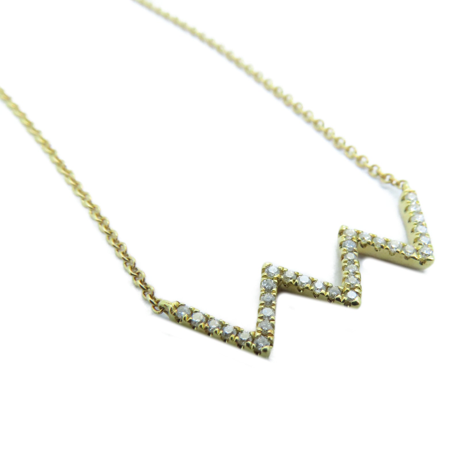 JEWELRY 【激减优惠】18K黄金Diamond Necklace 0.10ct钻石项链