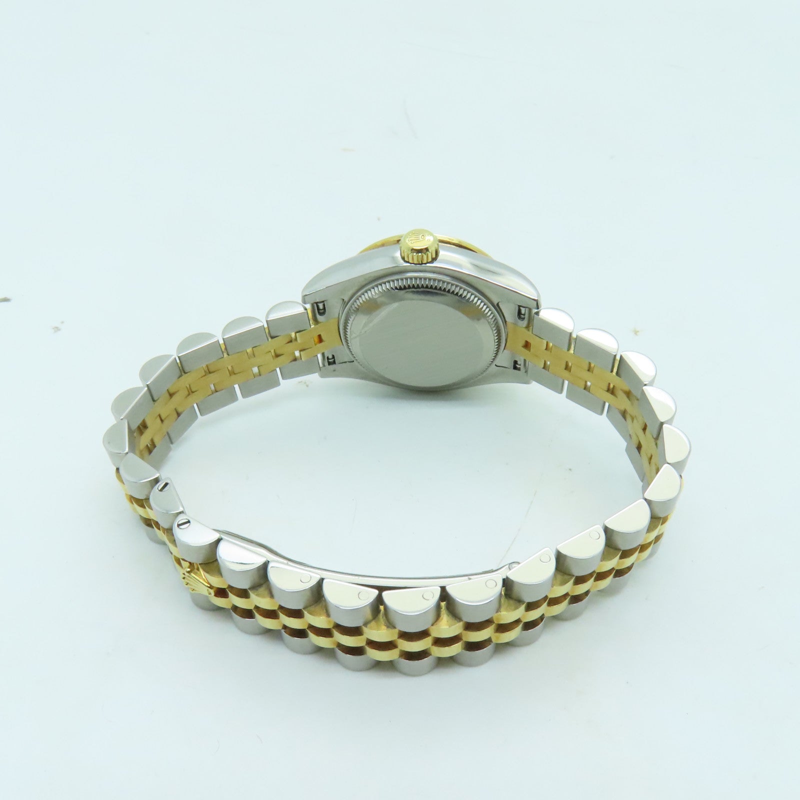 ROLEX Datejust 18K/不鏽鋼鑽石手錶自動機芯金色