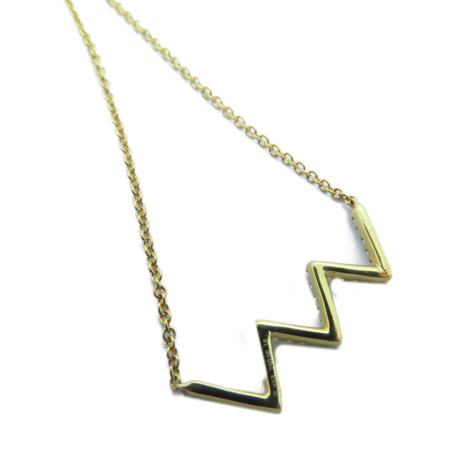 JEWELRY 【激减优惠】18K黄金Diamond Necklace 0.10ct钻石项链