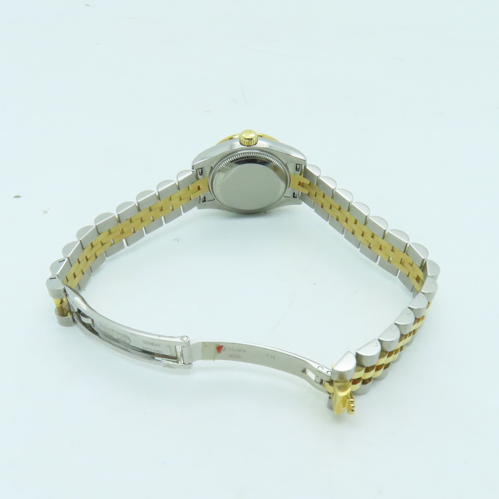ROLEX Datejust 18K/不鏽鋼鑽石手錶自動機芯金色