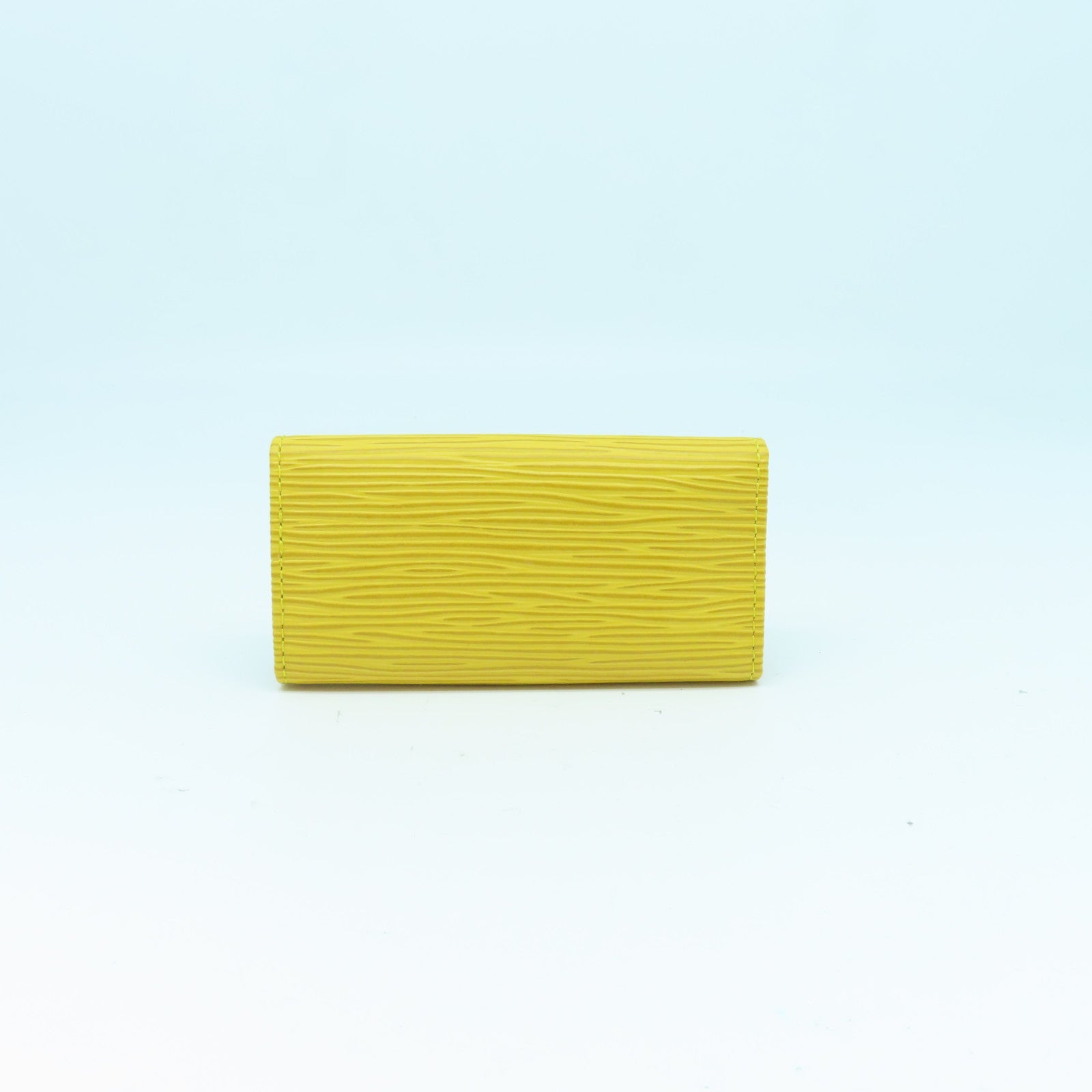 LOUIS VUITTON Epi Key Case 4金扣锁匙包黄色/紫色