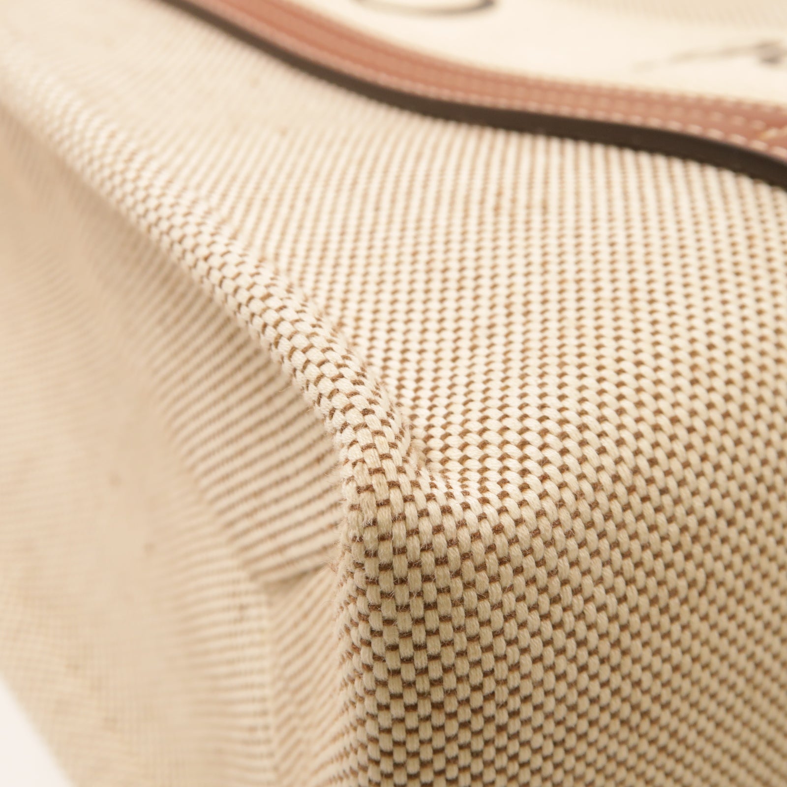 Chloe 帆布/牛皮皮革Medium Woody Tote Bag手挽袋米色/啡色
