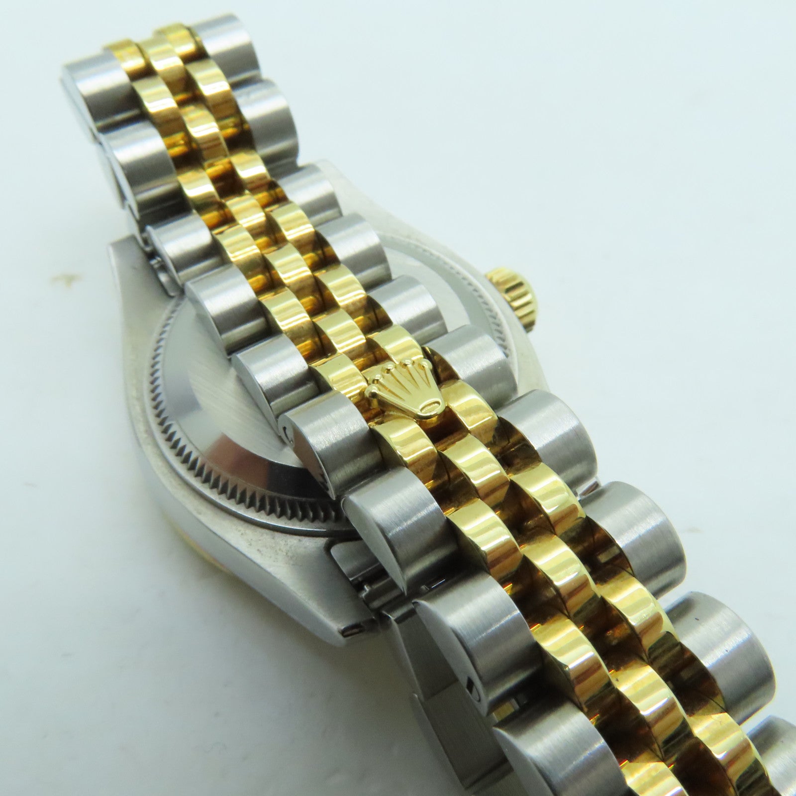 ROLEX Datejust 18K/不鏽鋼鑽石手錶自動機芯金色