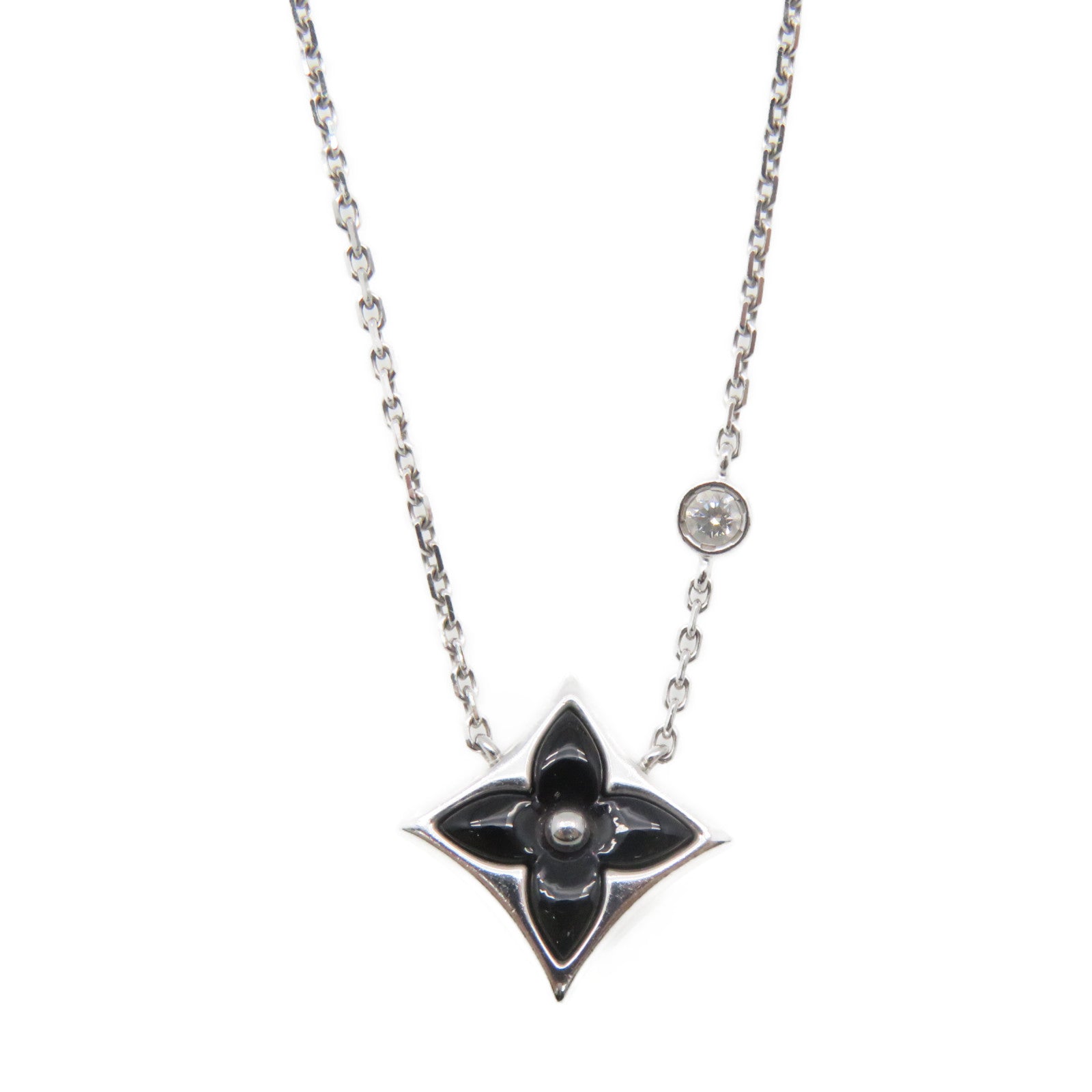 LOUIS VUITTON 18K白金Blossom Necklace項鏈