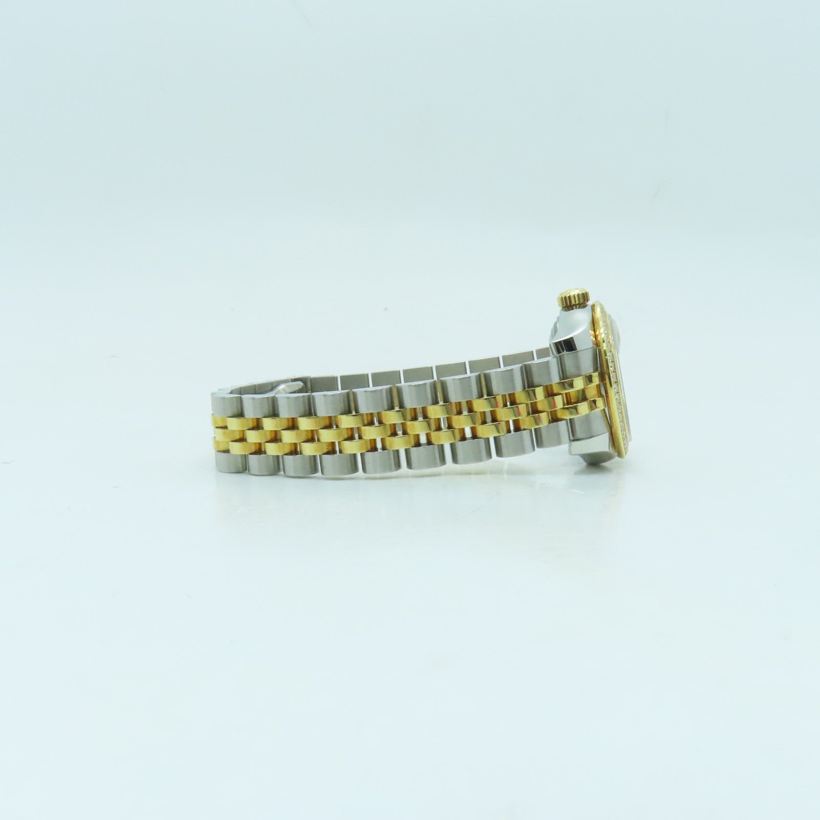 ROLEX Datejust 18K/不鏽鋼鑽石手錶自動機芯金色
