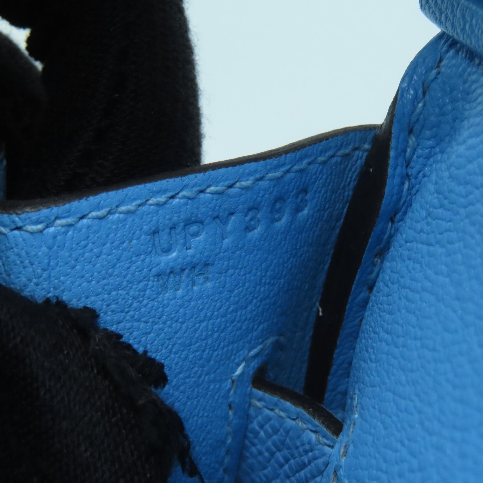 HERMES Veau Epsom皮革Birkin 30金扣手挽袋水蓝色