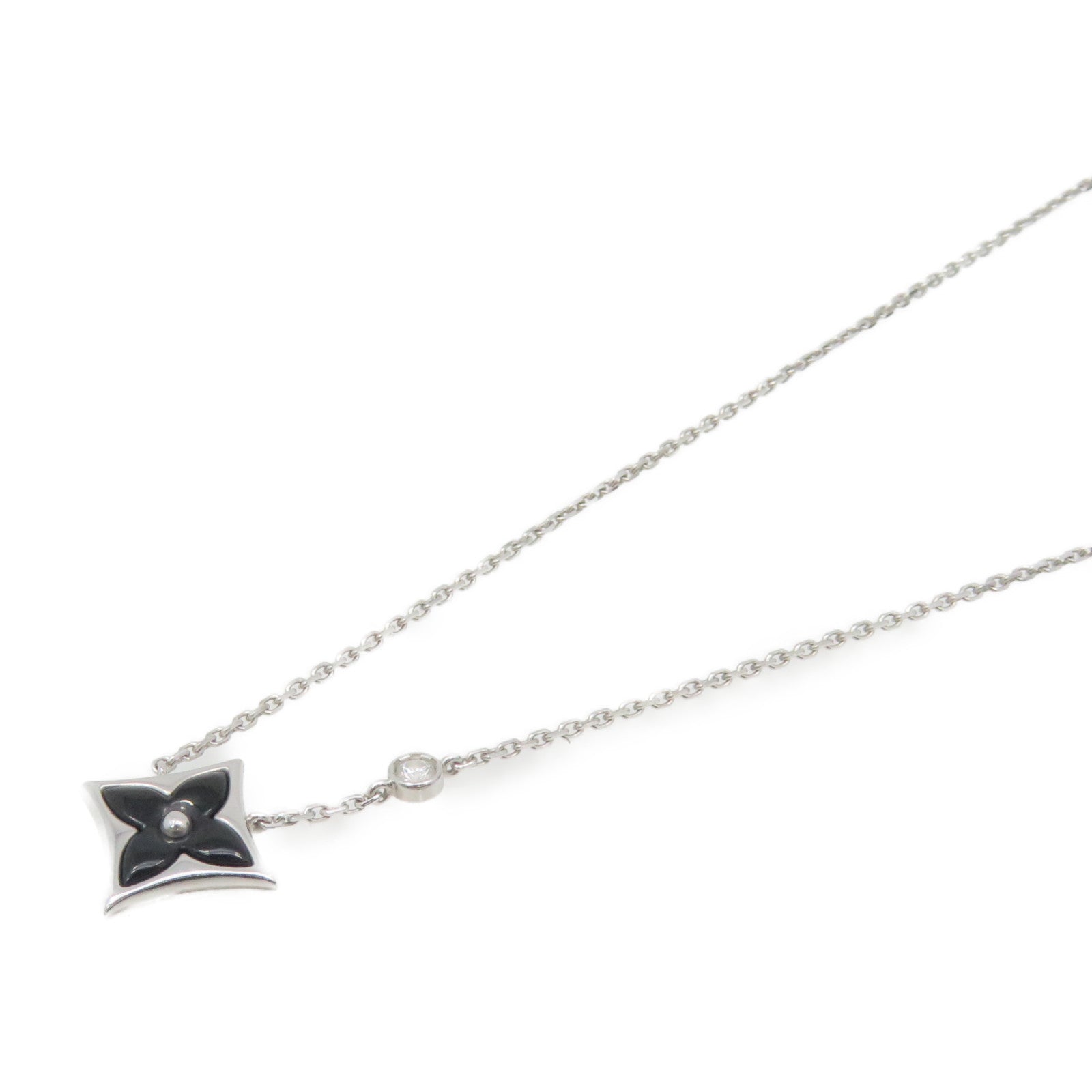 LOUIS VUITTON 18K白金Blossom Necklace項鏈