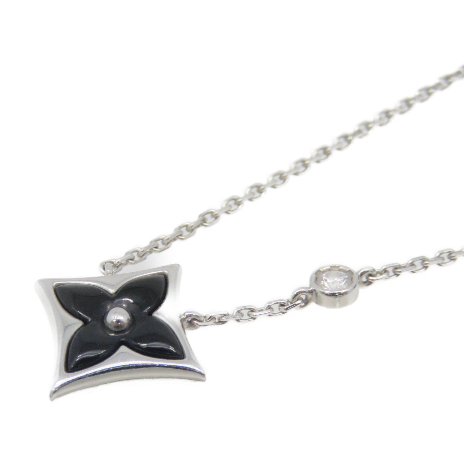 LOUIS VUITTON 18K白金Blossom Necklace項鏈