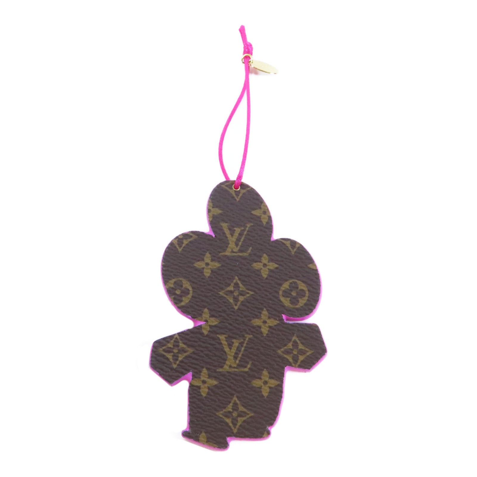 LOUIS VUITTON Monogram Vivienne Holiday Charm掛飾粉紅色