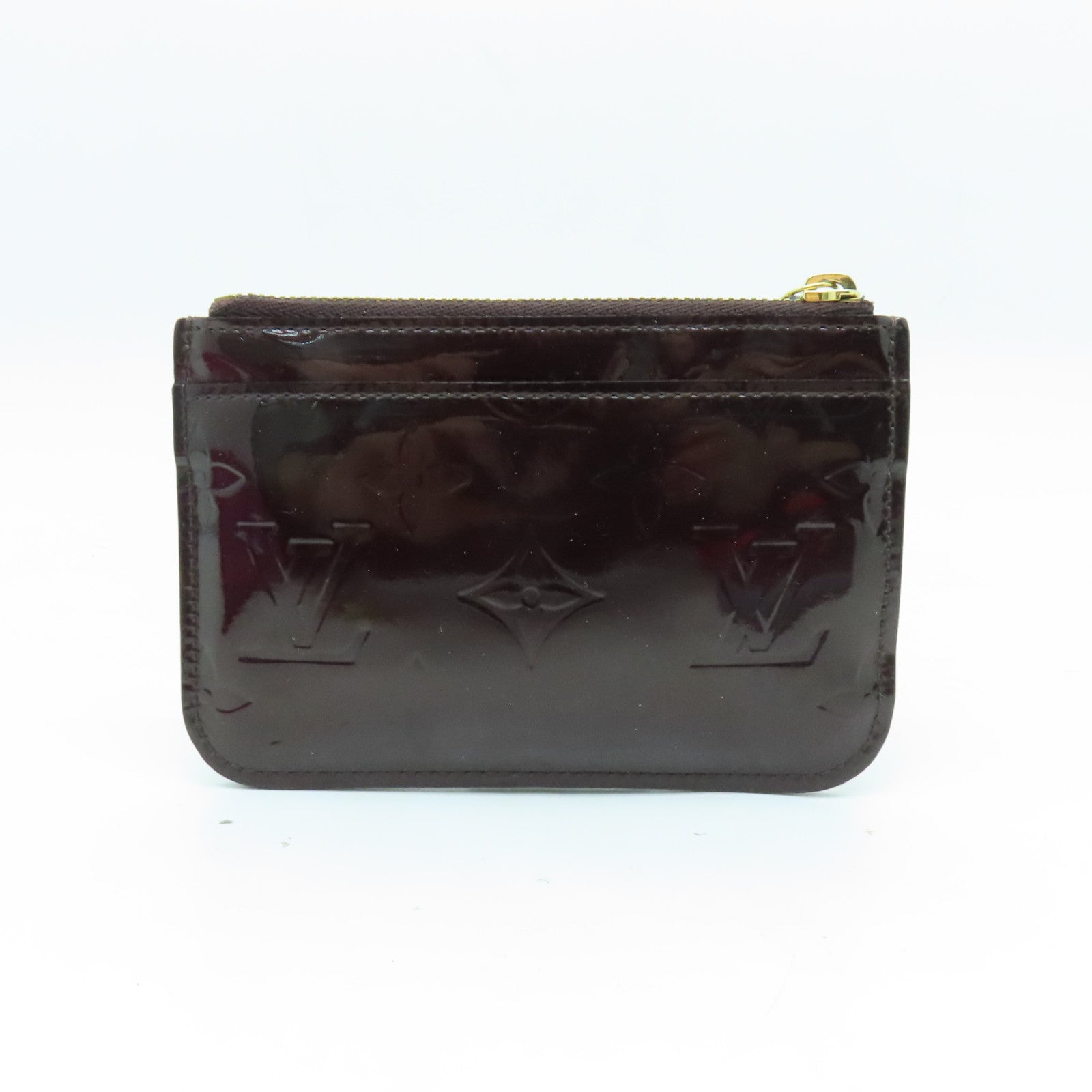 LOUIS VUITTON Monogram Vernis Pochette Cles Key Coin Case金扣鎖匙零錢包啡色