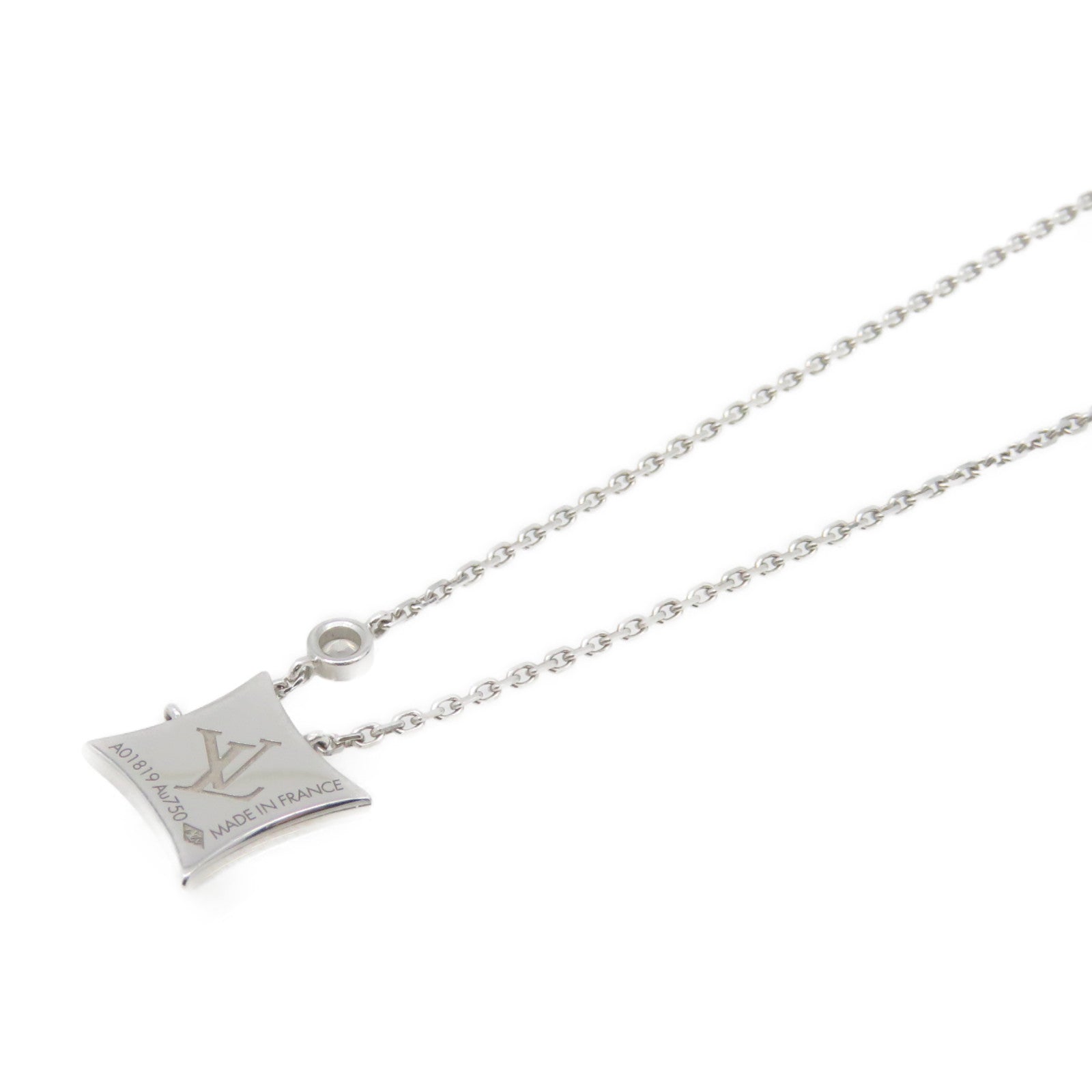 LOUIS VUITTON 18K白金Blossom Necklace項鏈