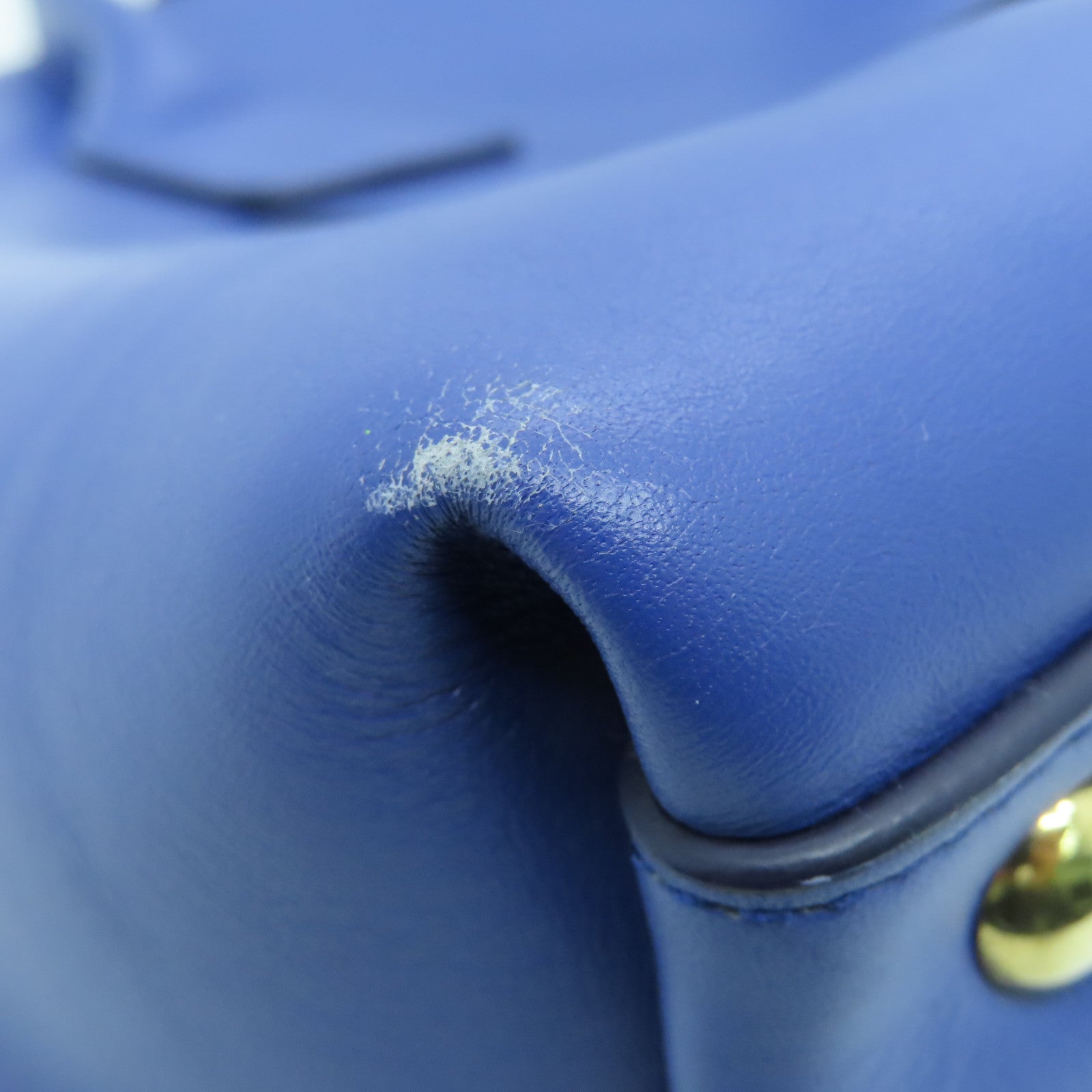 Salvatore Ferragamo 牛皮皮革2way Shoulder Bag金扣手挽肩背兩用袋藍色
