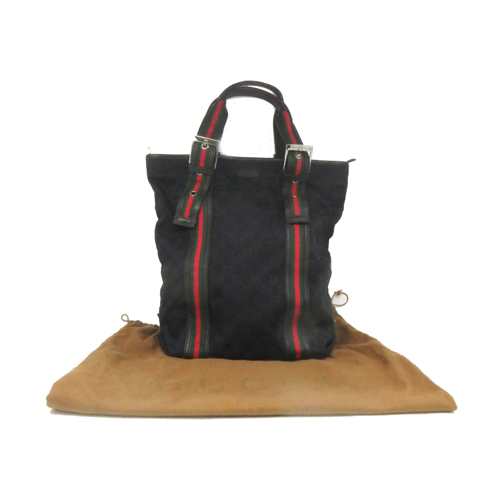 GUCCI GG帆布Tote Bag黑色
