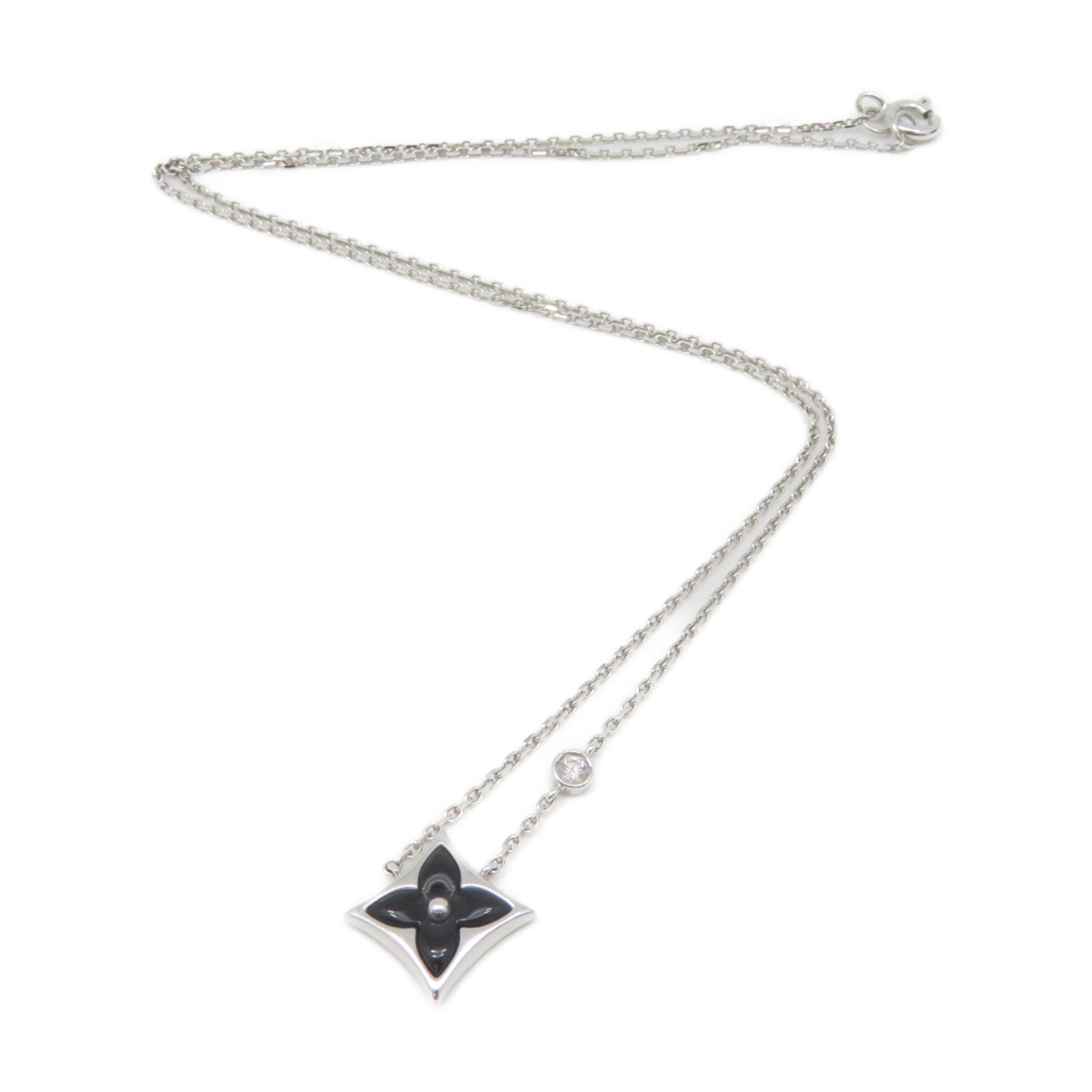LOUIS VUITTON 18K白金Blossom Necklace項鏈