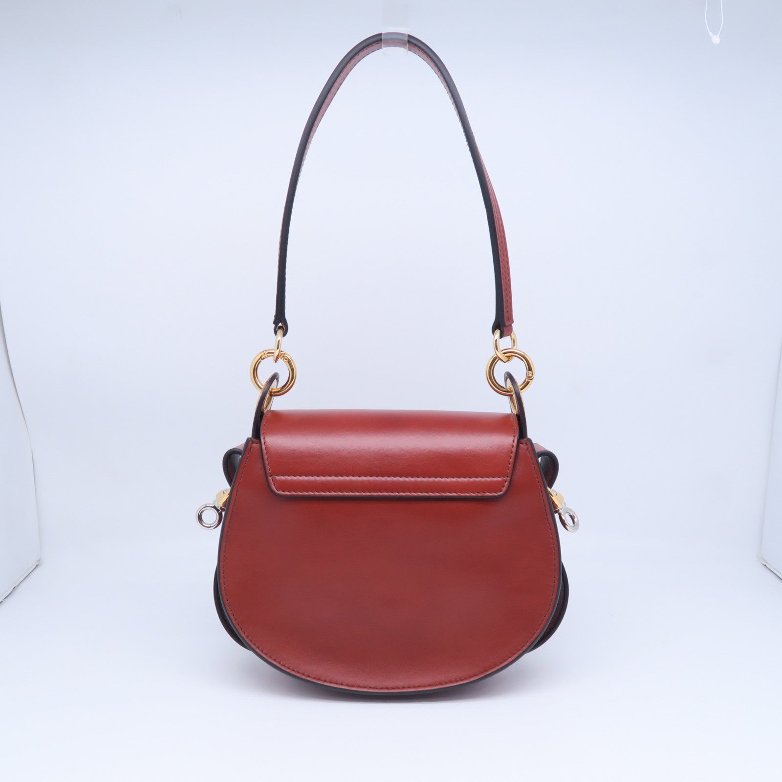 Chloe 牛皮皮革/麂皮皮革2 Way Shoulder手挽肩背兩用袋啡色