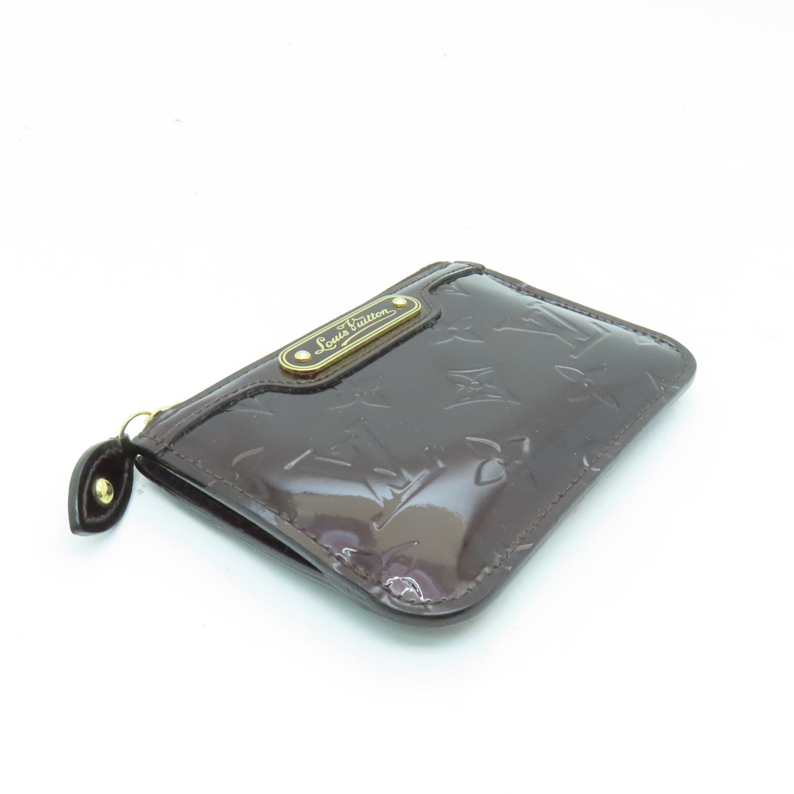 LOUIS VUITTON Monogram Vernis Pochette Cles Key Coin Case金扣鎖匙零錢包啡色