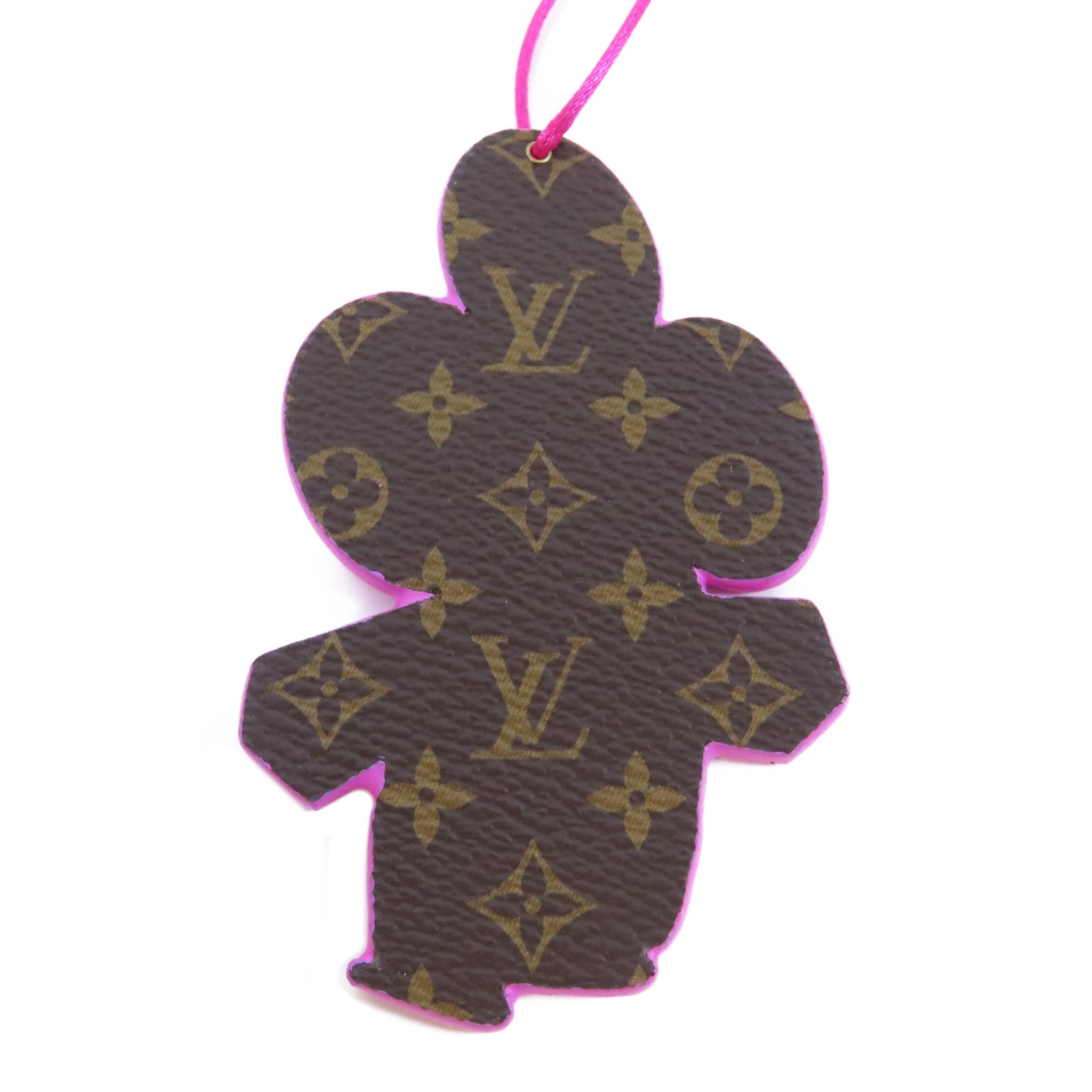 LOUIS VUITTON Monogram Vivienne Holiday Charm掛飾粉紅色