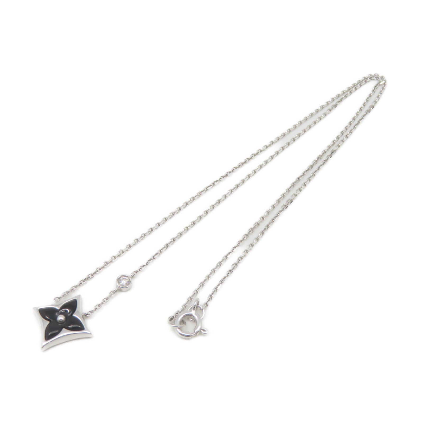 LOUIS VUITTON 18K白金Blossom Necklace項鏈