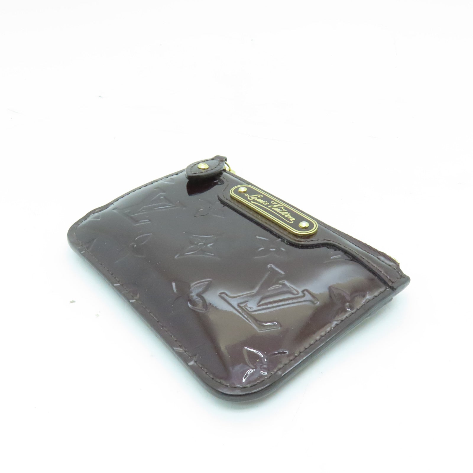 LOUIS VUITTON Monogram Vernis Pochette Cles Key Coin Case金扣鎖匙零錢包啡色