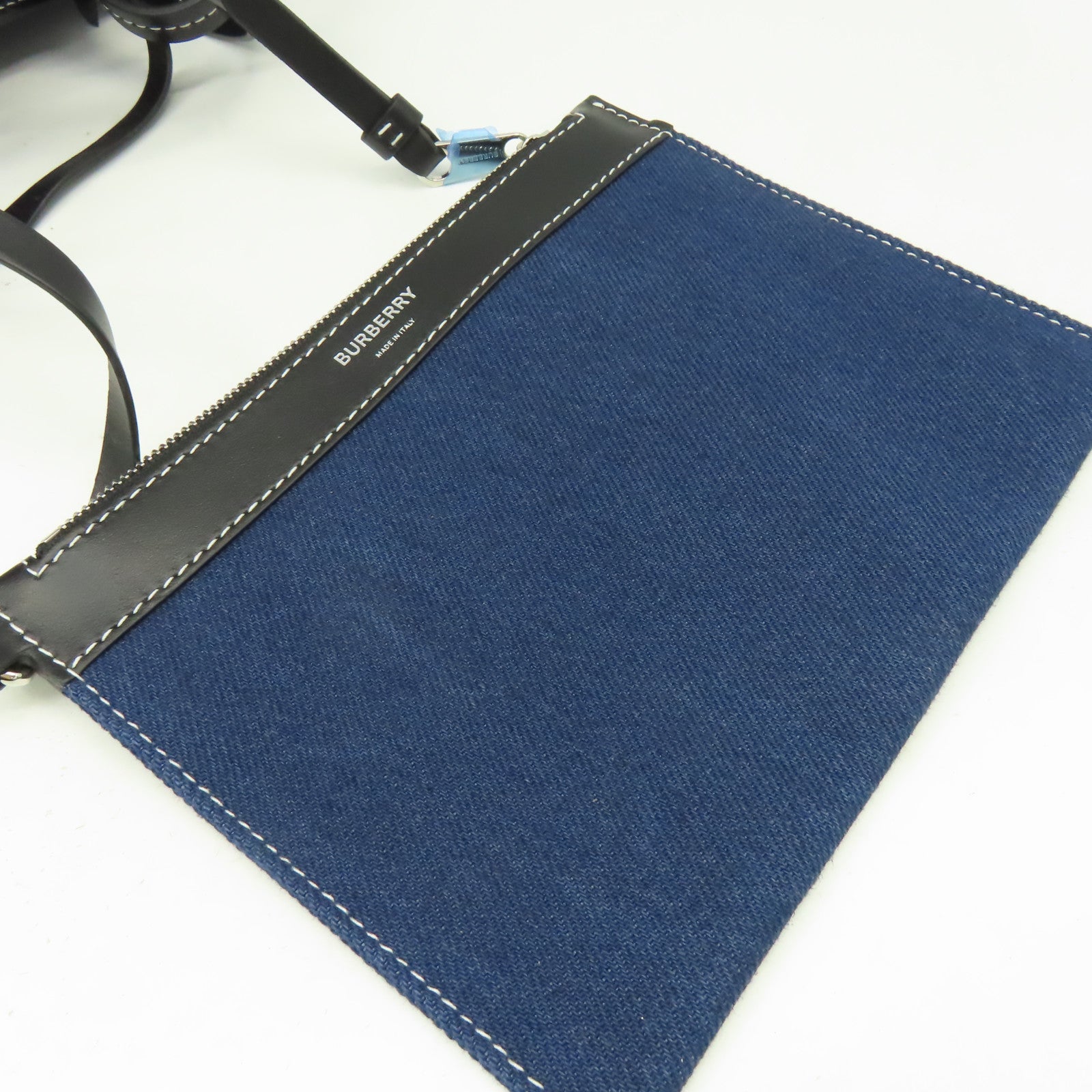 BURBERRY 牛仔布Shopping Tote Bag肩背袋藍色
