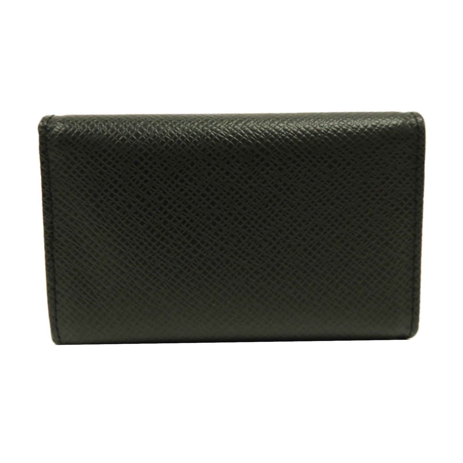 LOUIS VUITTON Taiga Multicle 6 Key Case銀扣鑰匙套黑色