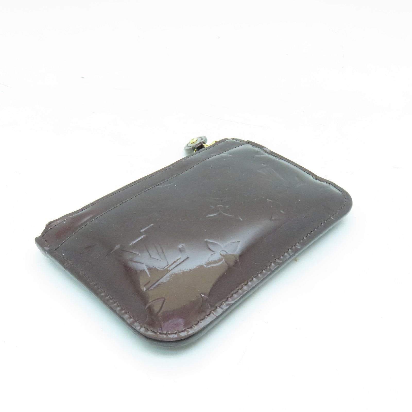 LOUIS VUITTON Monogram Vernis Pochette Cles Key Coin Case金扣鎖匙零錢包啡色
