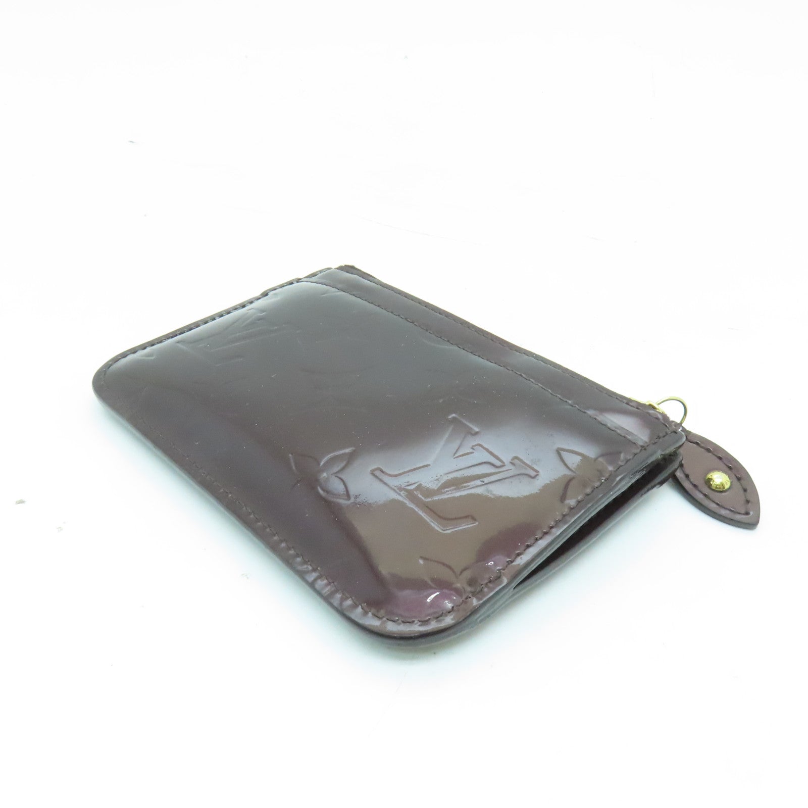 LOUIS VUITTON Monogram Vernis Pochette Cles Key Coin Case金扣鎖匙零錢包啡色