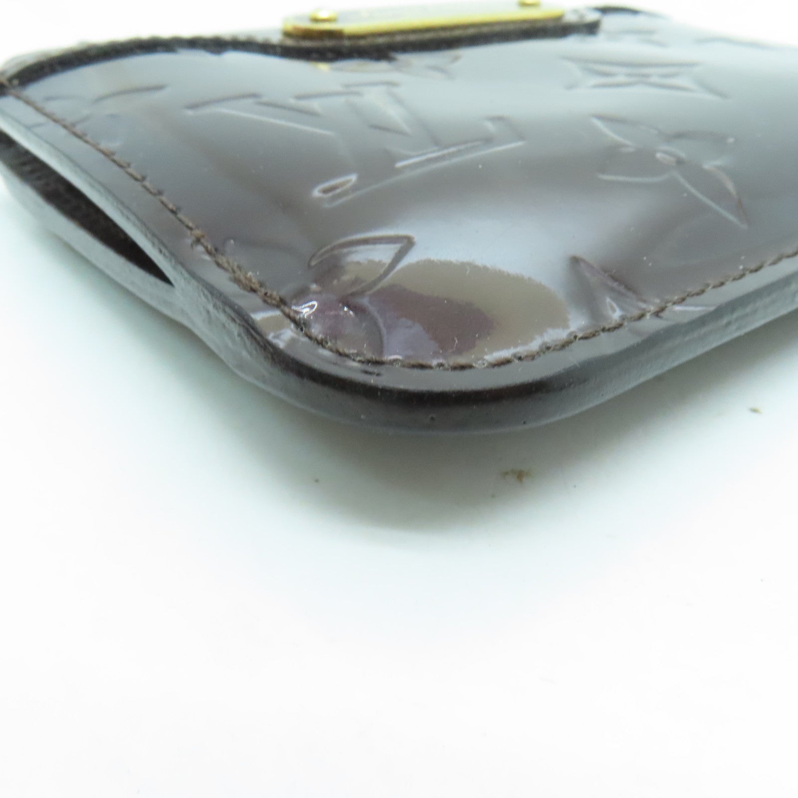 LOUIS VUITTON Monogram Vernis Pochette Cles Key Coin Case金扣鎖匙零錢包啡色