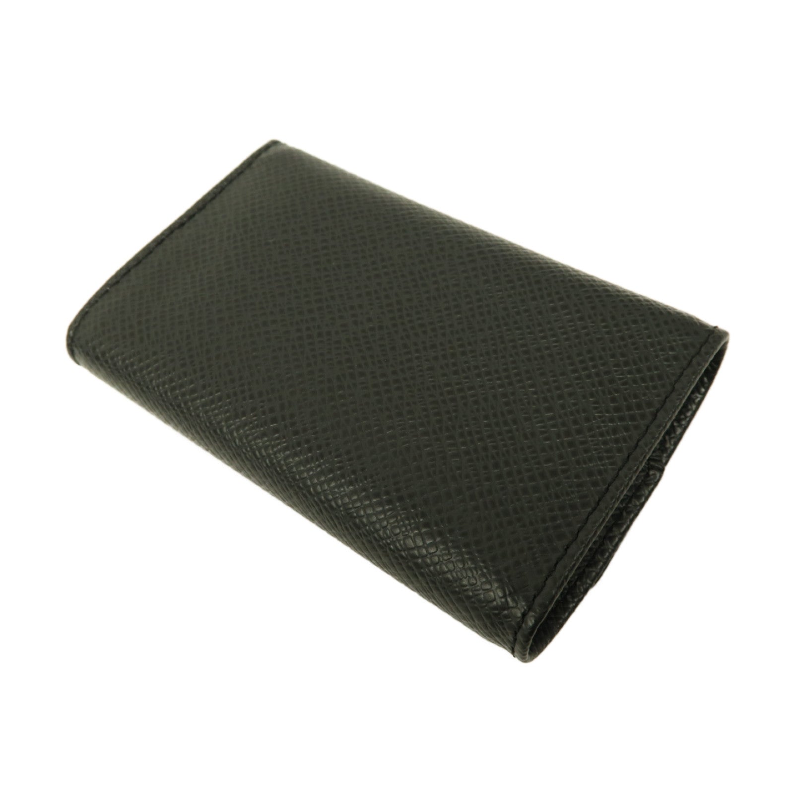 LOUIS VUITTON Taiga Multicle 6 Key Case銀扣鑰匙套黑色
