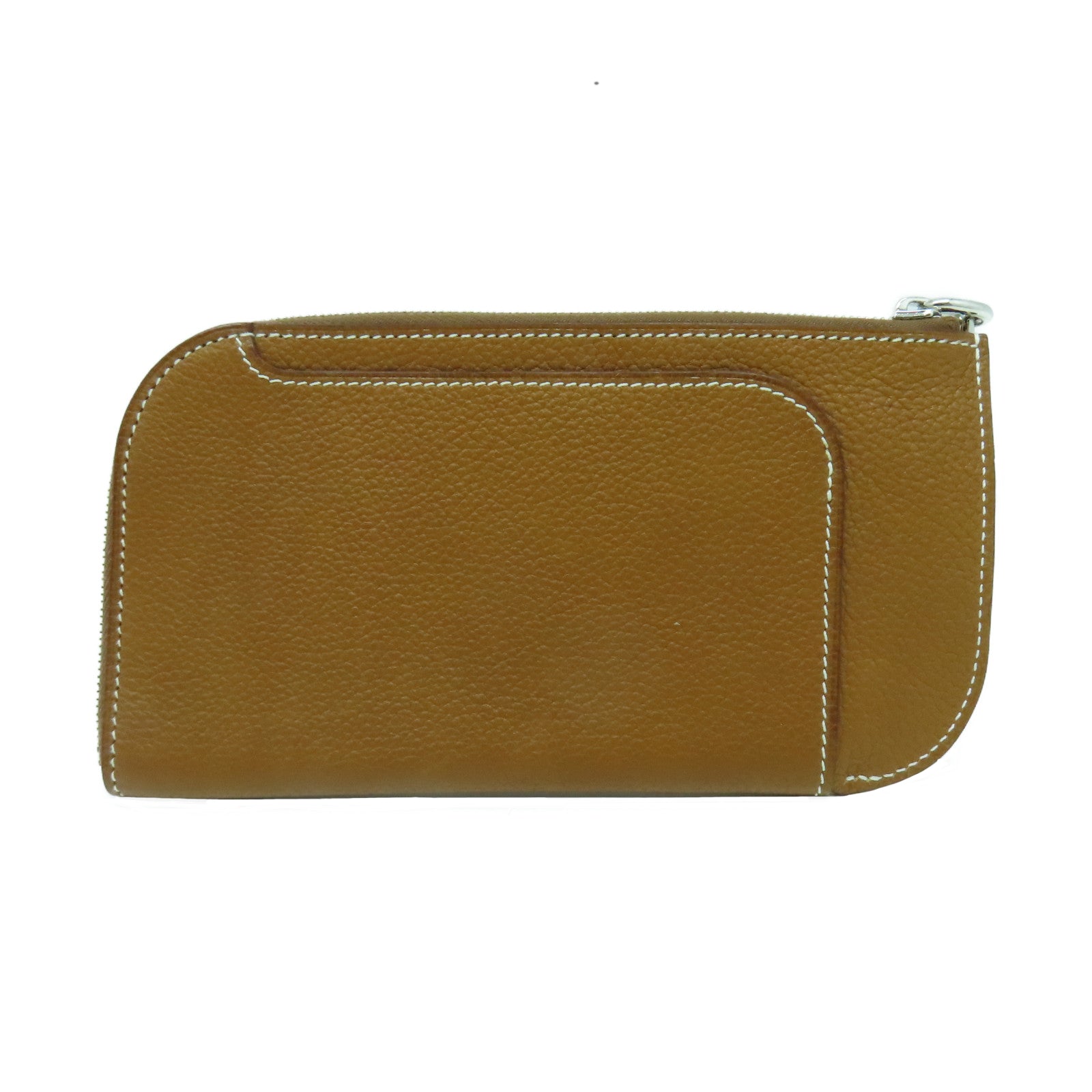 HERMES Evercolor皮革Strap GM Phone Case銀扣手機套Gold經典駝色