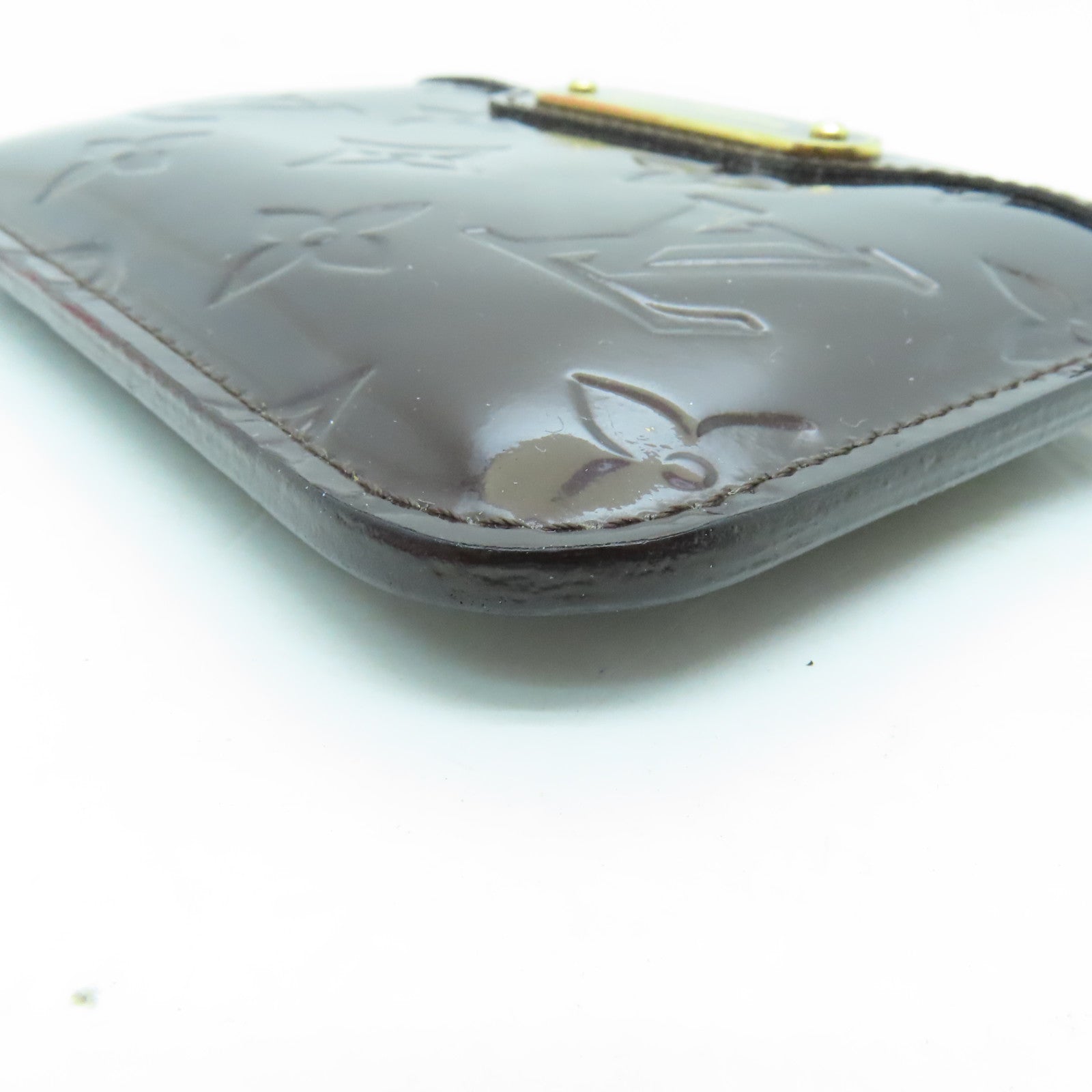LOUIS VUITTON Monogram Vernis Pochette Cles Key Coin Case金扣鎖匙零錢包啡色