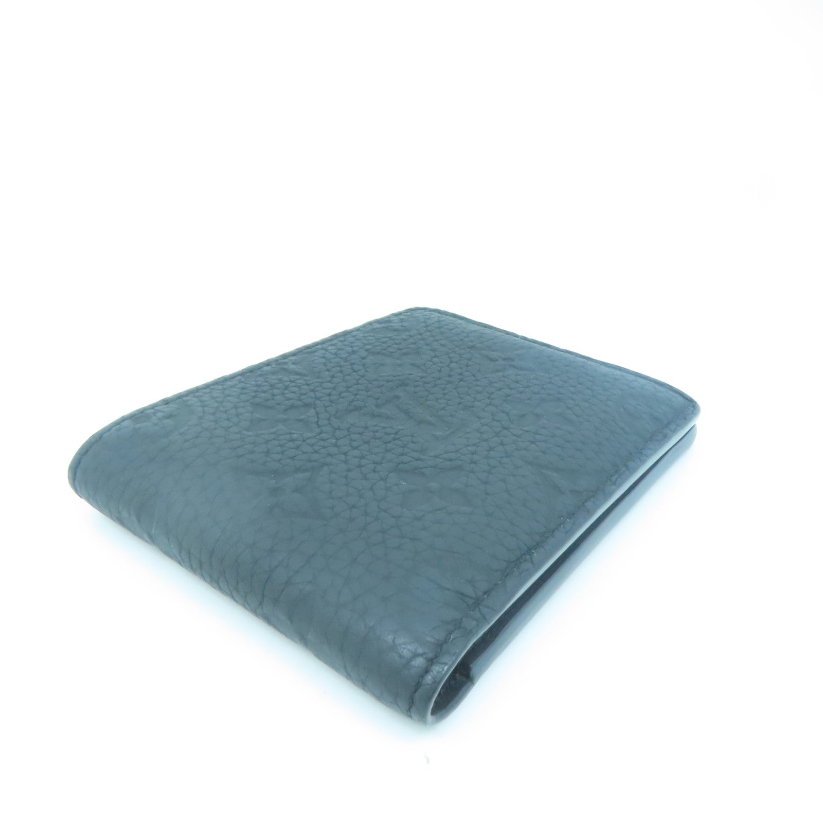 LOUIS VUITTON Monogram Taurillon Multiple錢包黑色