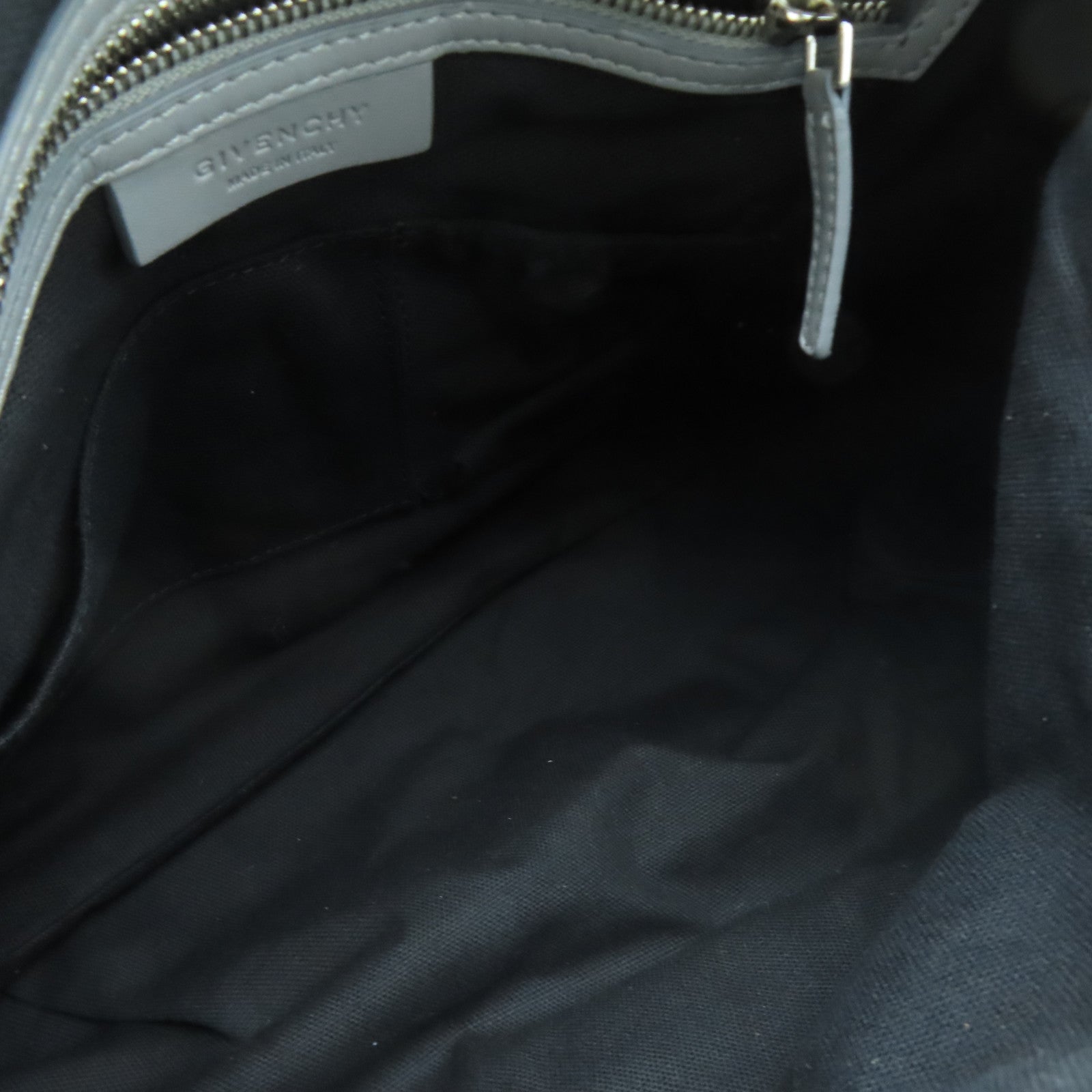 GIVENCHY 【激減優惠】牛皮皮革Pandora銀扣手挽肩背兩用袋灰色