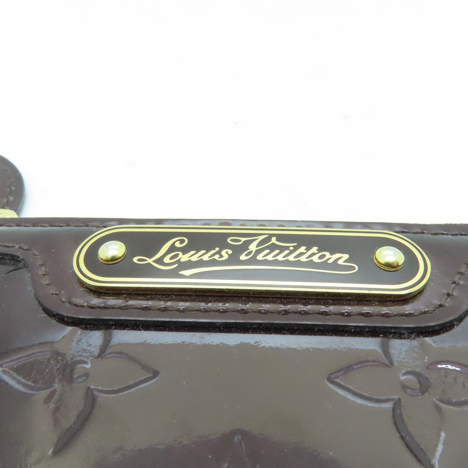 LOUIS VUITTON Monogram Vernis Pochette Cles Key Coin Case金扣鎖匙零錢包啡色