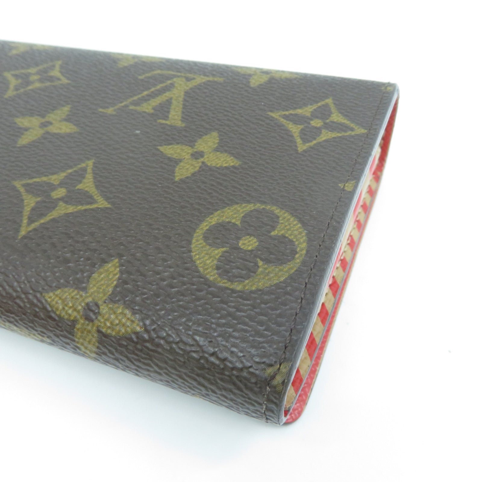 LOUIS VUITTON Monogram Portefeuille Sarah Trunk Long Wallet金扣長錢包啡色