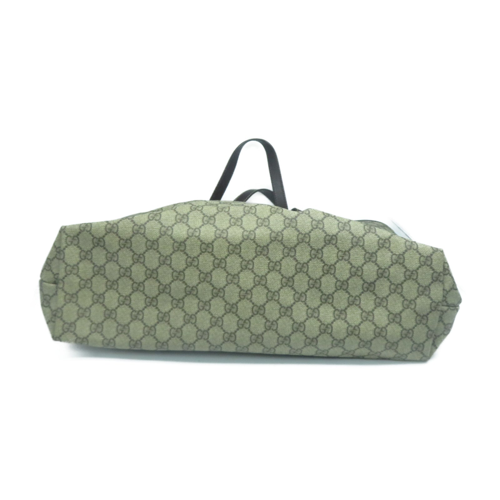 GUCCI 塗層帆布Shoulder Tote肩背袋/手挽袋啡色