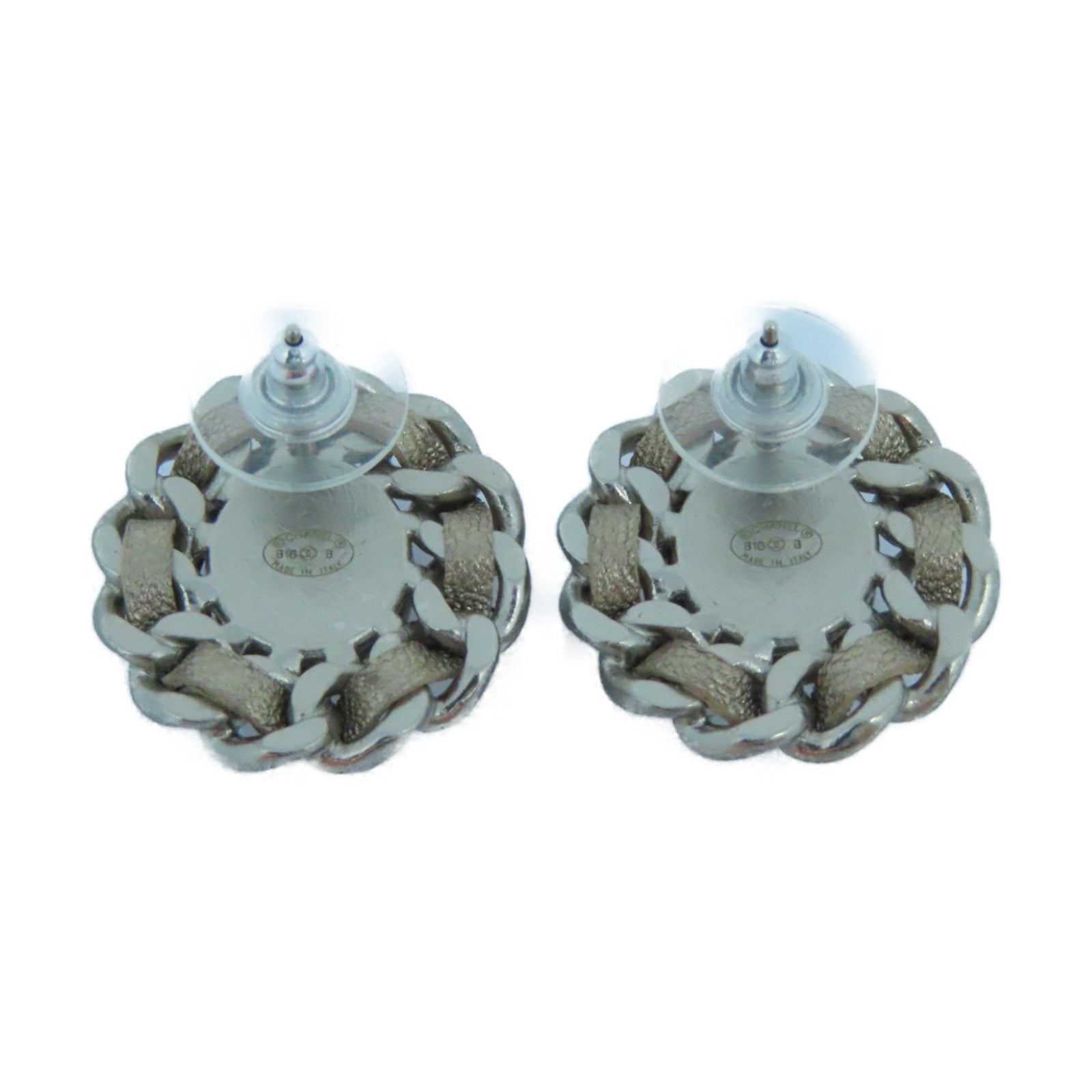 CHANEL 金属Earrings耳环银色