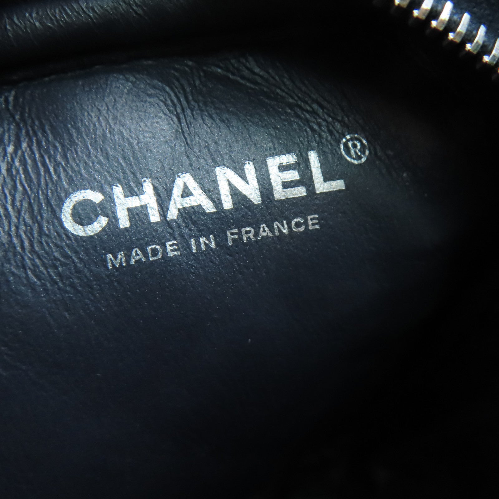 CHANEL 菱格牛皮皮革2.55银扣肩背袋蓝色