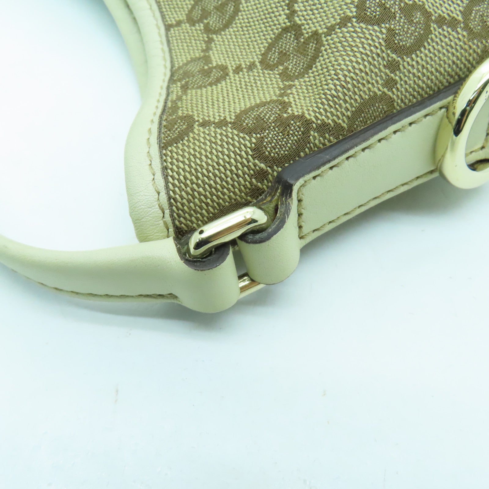 GUCCI 帆布Shoulder Bag手挽袋/肩背袋白色/啡色