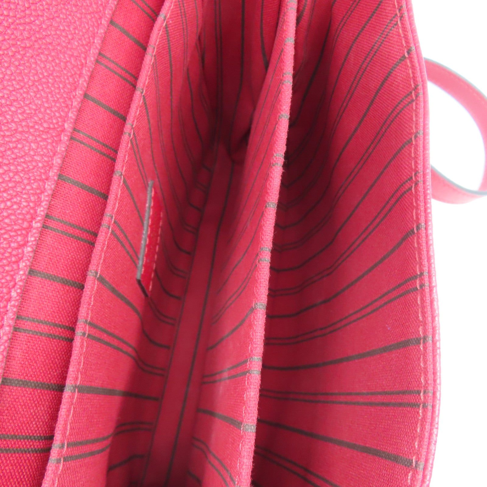 LOUIS VUITTON Monogram Empreinte Pochette Metis金扣手挽肩背兩用袋紅色