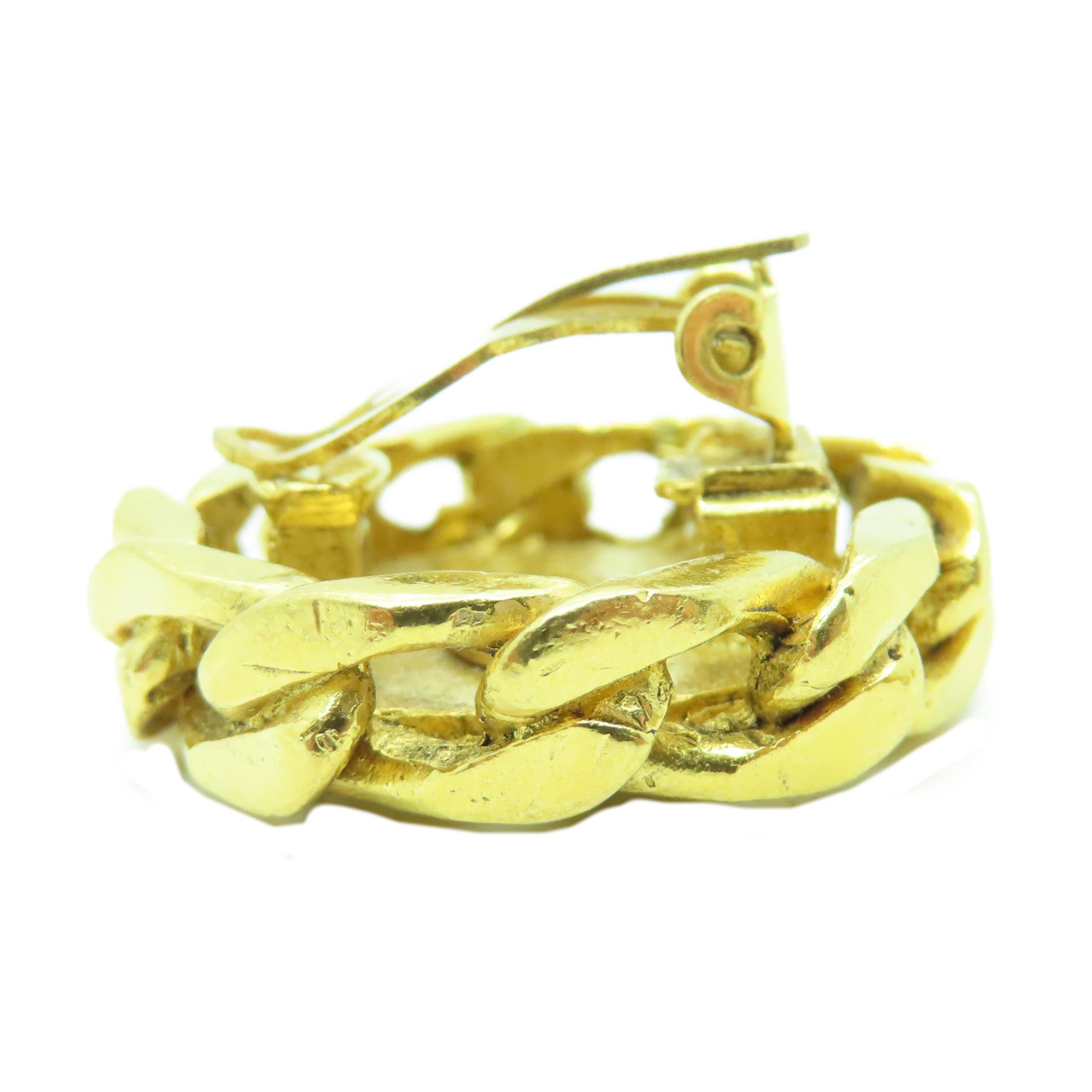 CHANEL 金屬/水晶Vintage Earrings耳環金色