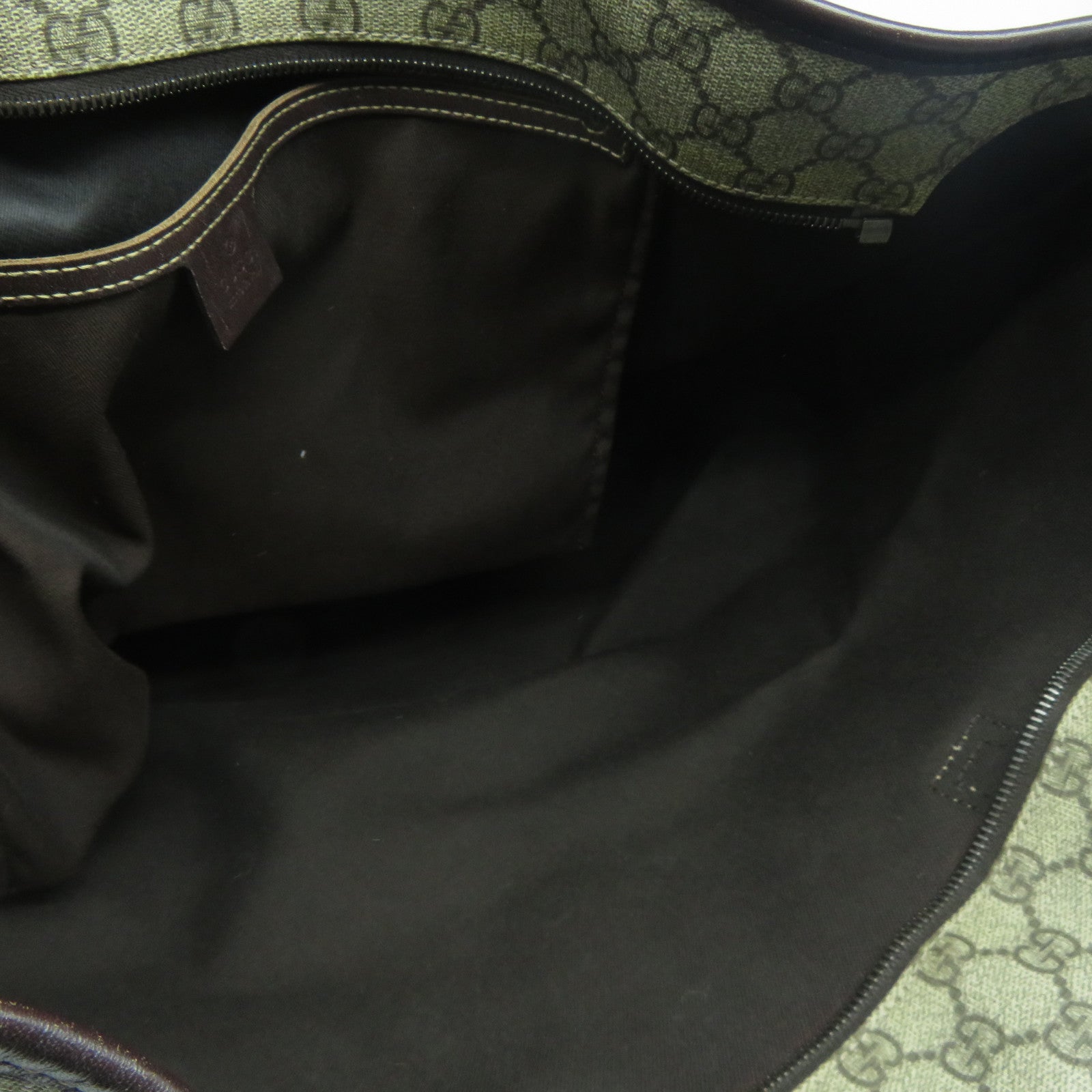 GUCCI 塗層帆布Shoulder Tote肩背袋/手挽袋啡色