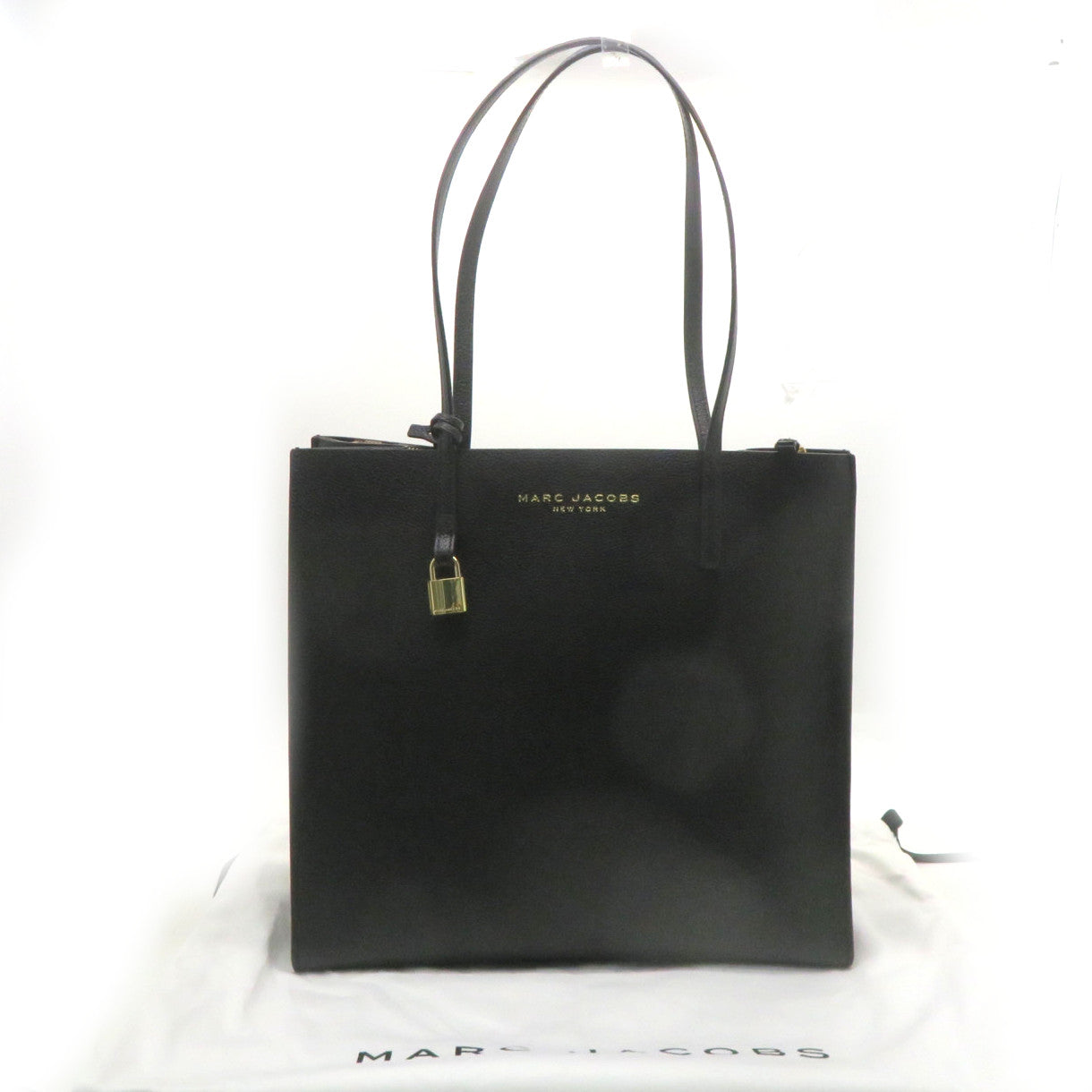 MARC JACOBS 牛皮皮革Tote Bag肩背袋黑色
