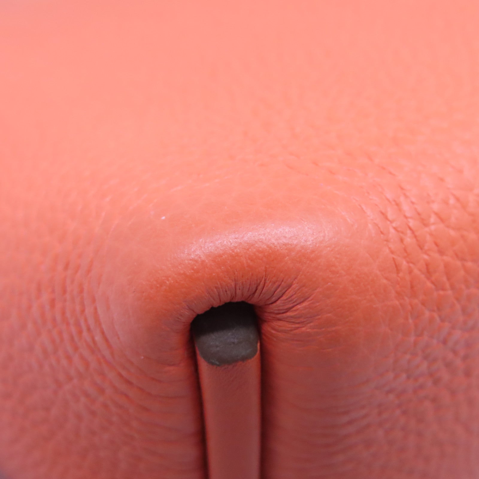 HERMES Togo皮革24/24 29cm银扣手挽肩背两用袋火橘色