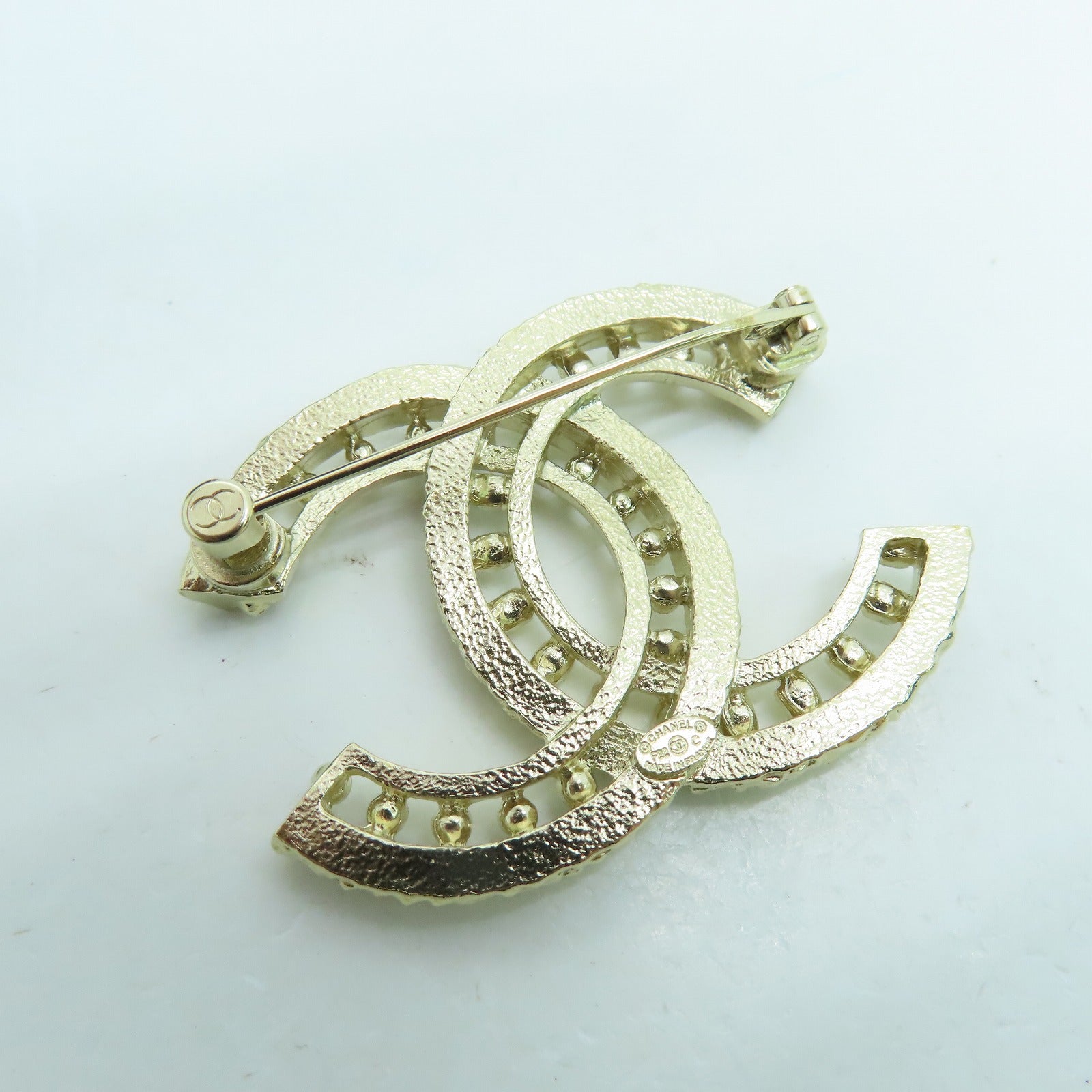 CHANEL 金属Brooch胸针金色