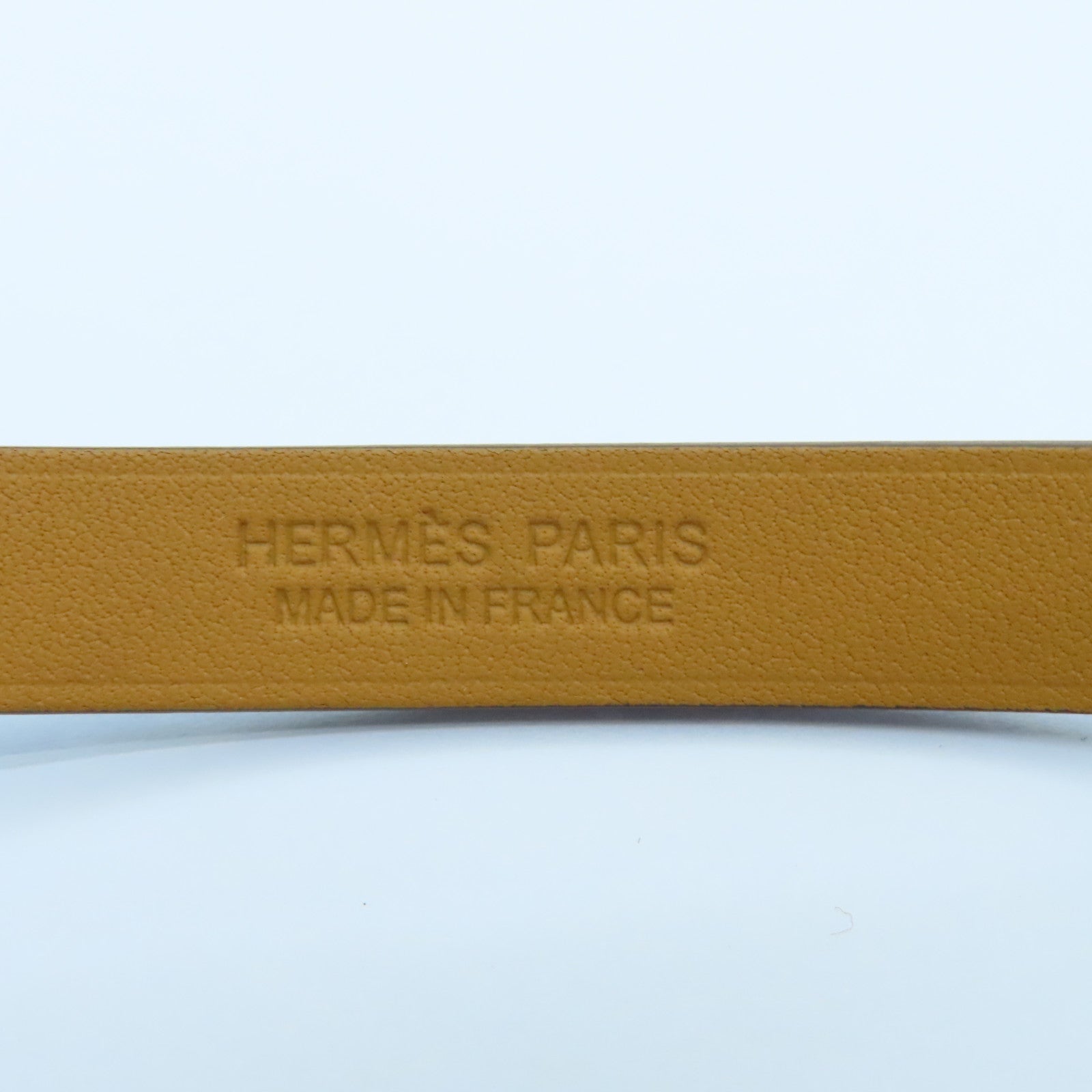 HERMES Swift Leather Mini Kelly Double Tour Gold Buckle Bracelet Bleu Brume Light Blue