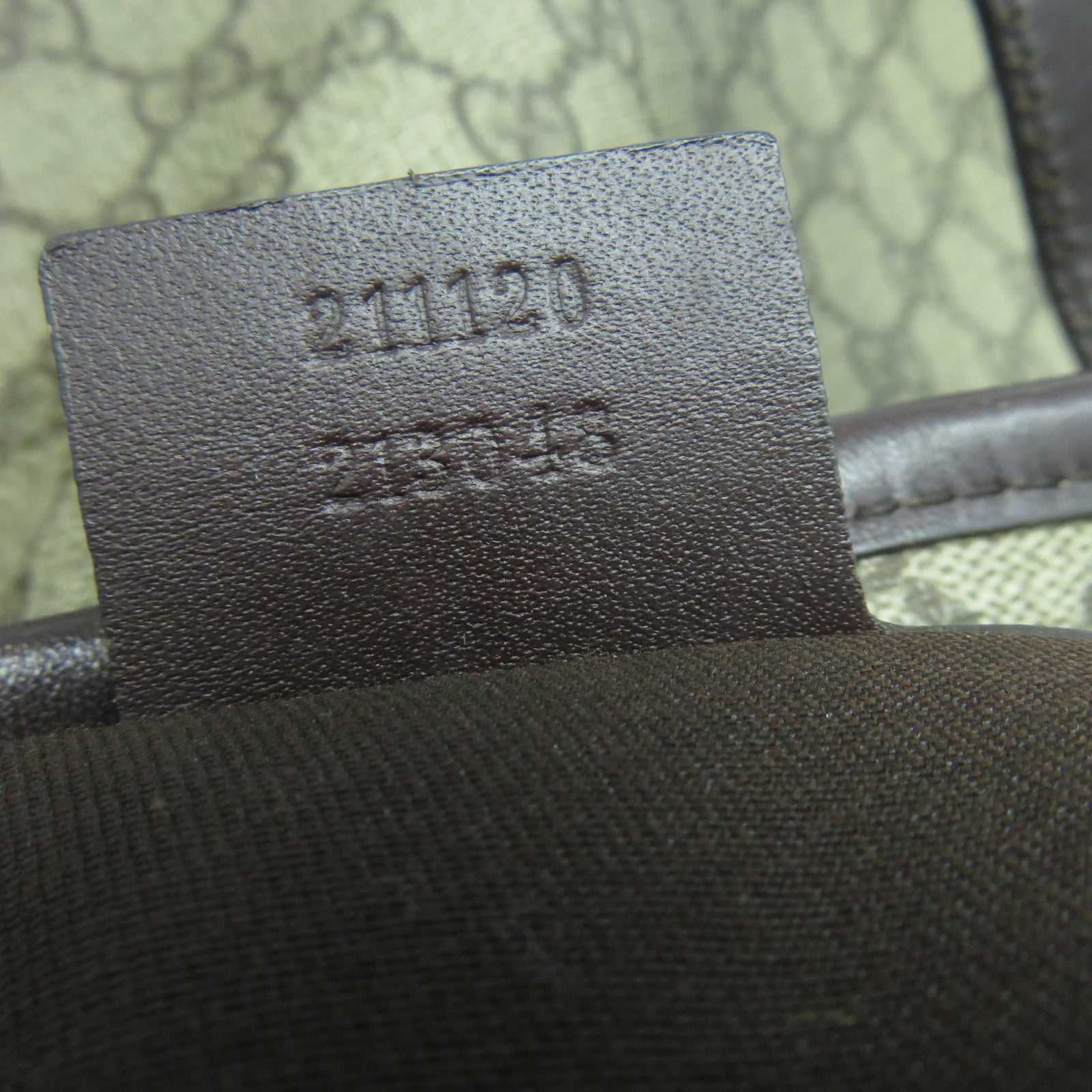 GUCCI 塗層帆布Shoulder Tote肩背袋/手挽袋啡色