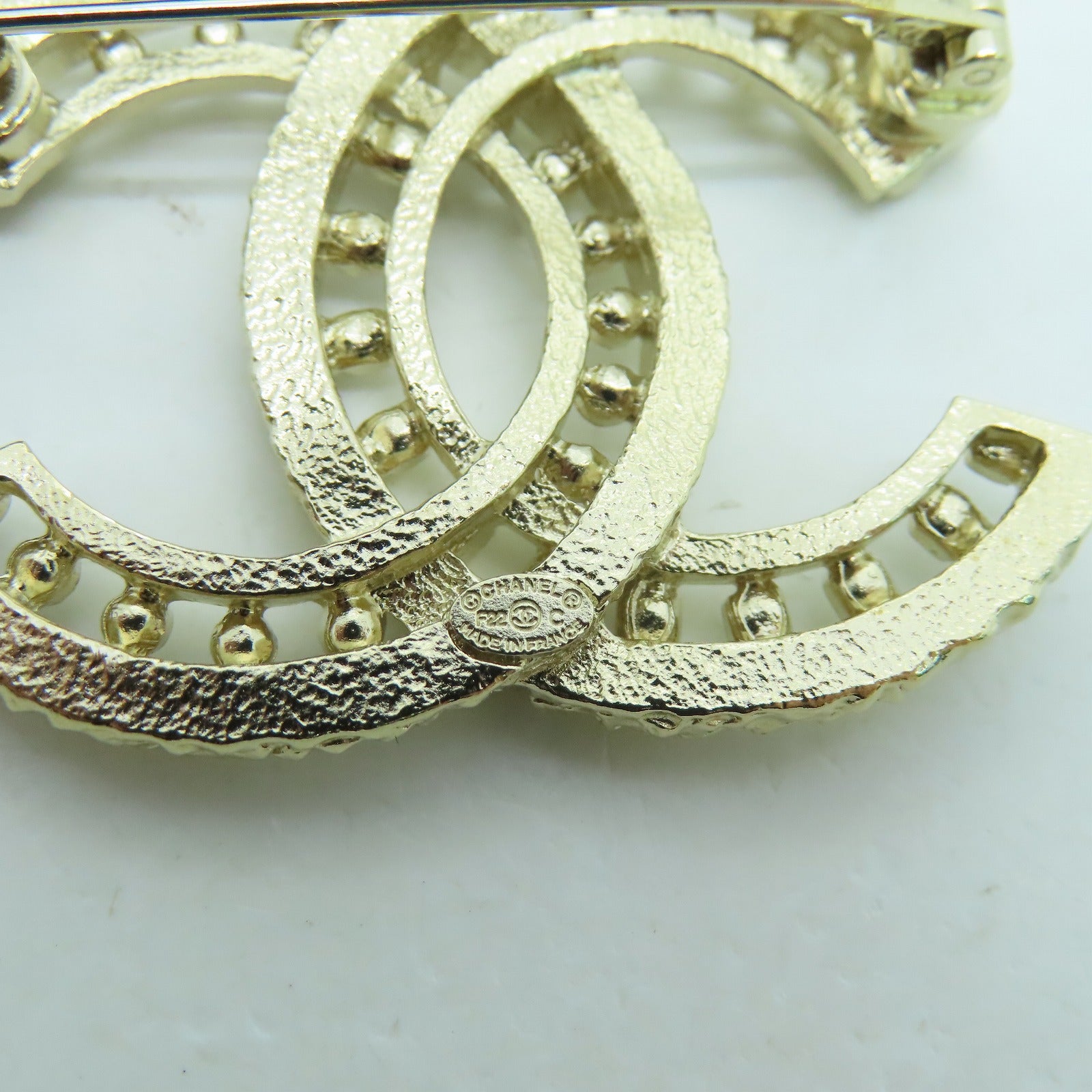 CHANEL 金属Brooch胸针金色
